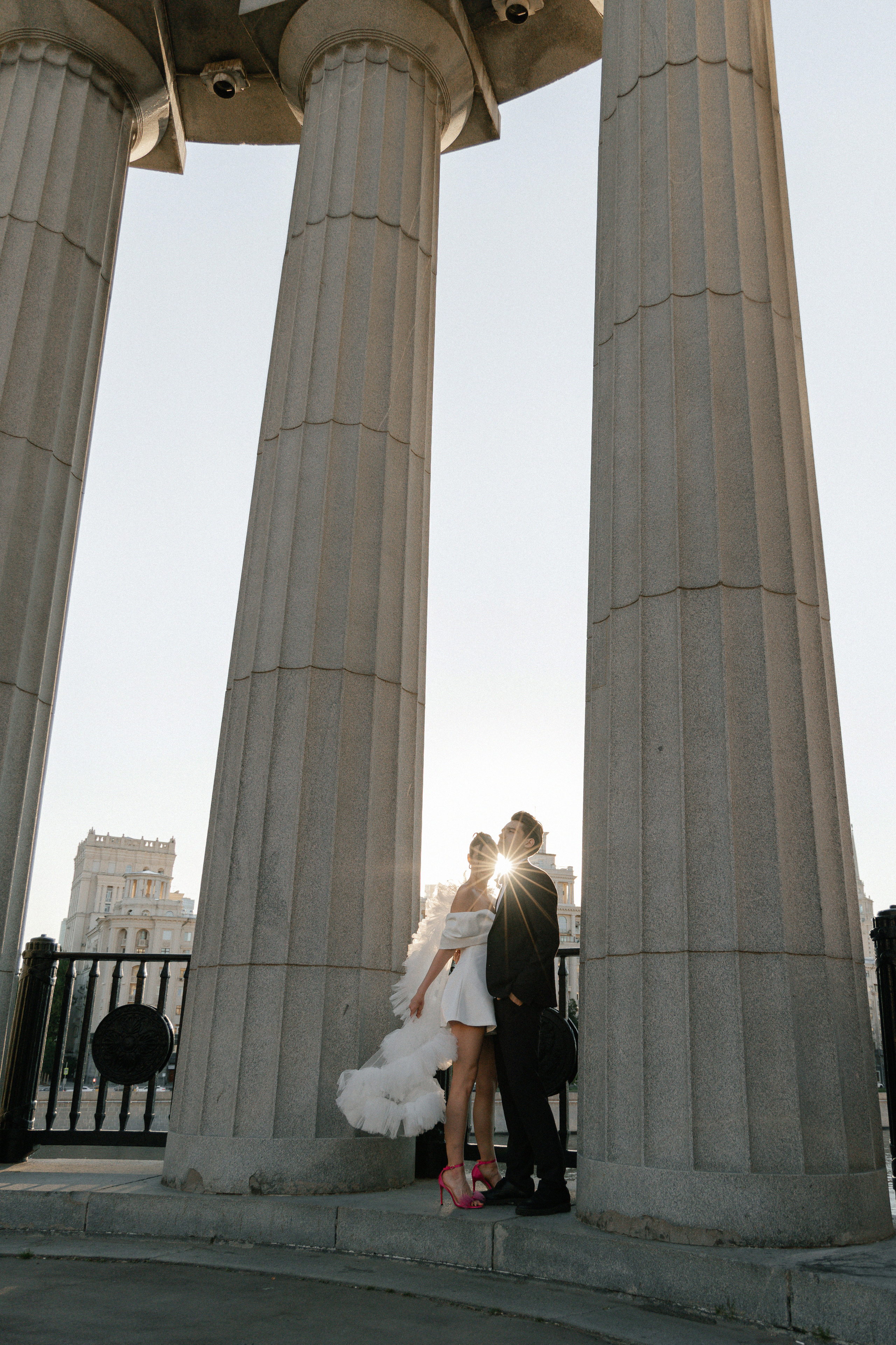 Дмитрий и Катерина: закат на крыше АРХИВ. Свадебный фотограф Москва