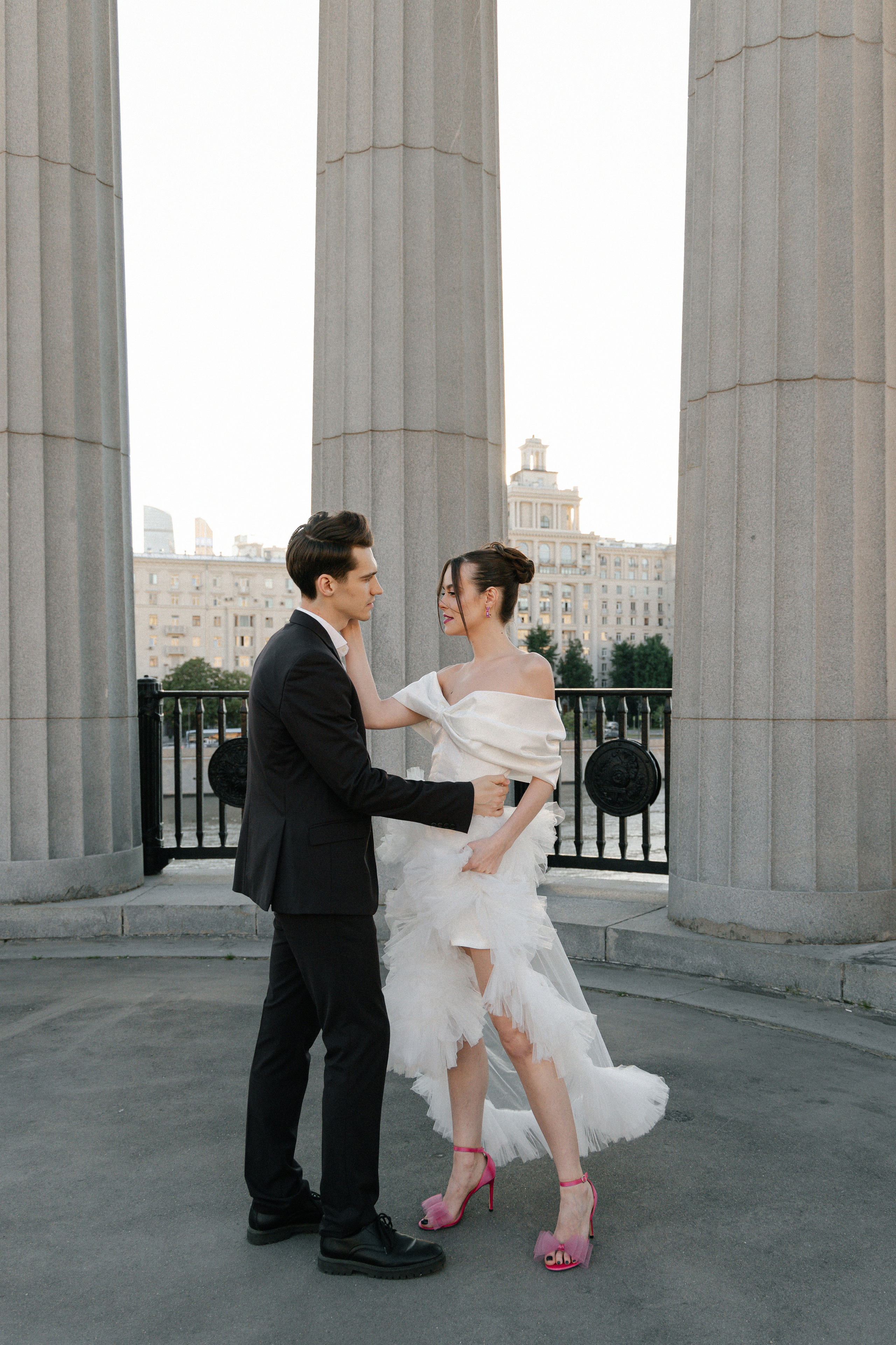 Дмитрий и Катерина: закат на крыше АРХИВ. Свадебный фотограф Москва