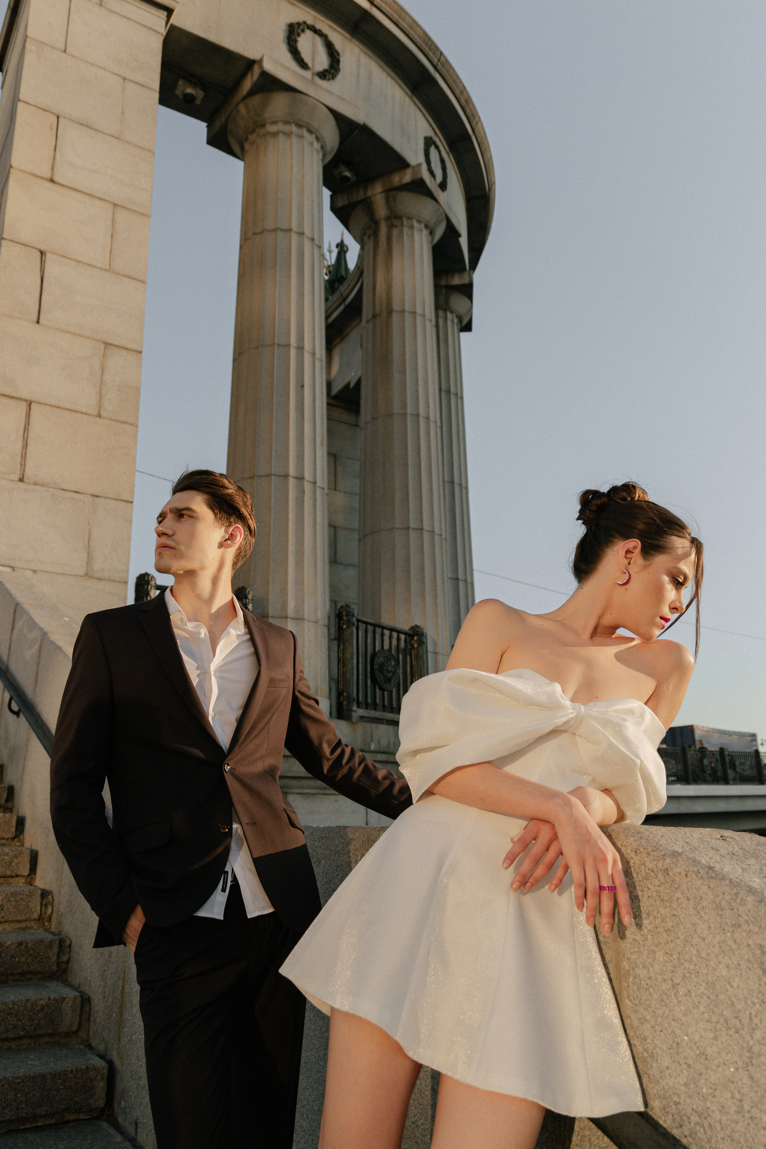 Дмитрий и Катерина: закат на крыше АРХИВ. Свадебный фотограф Москва