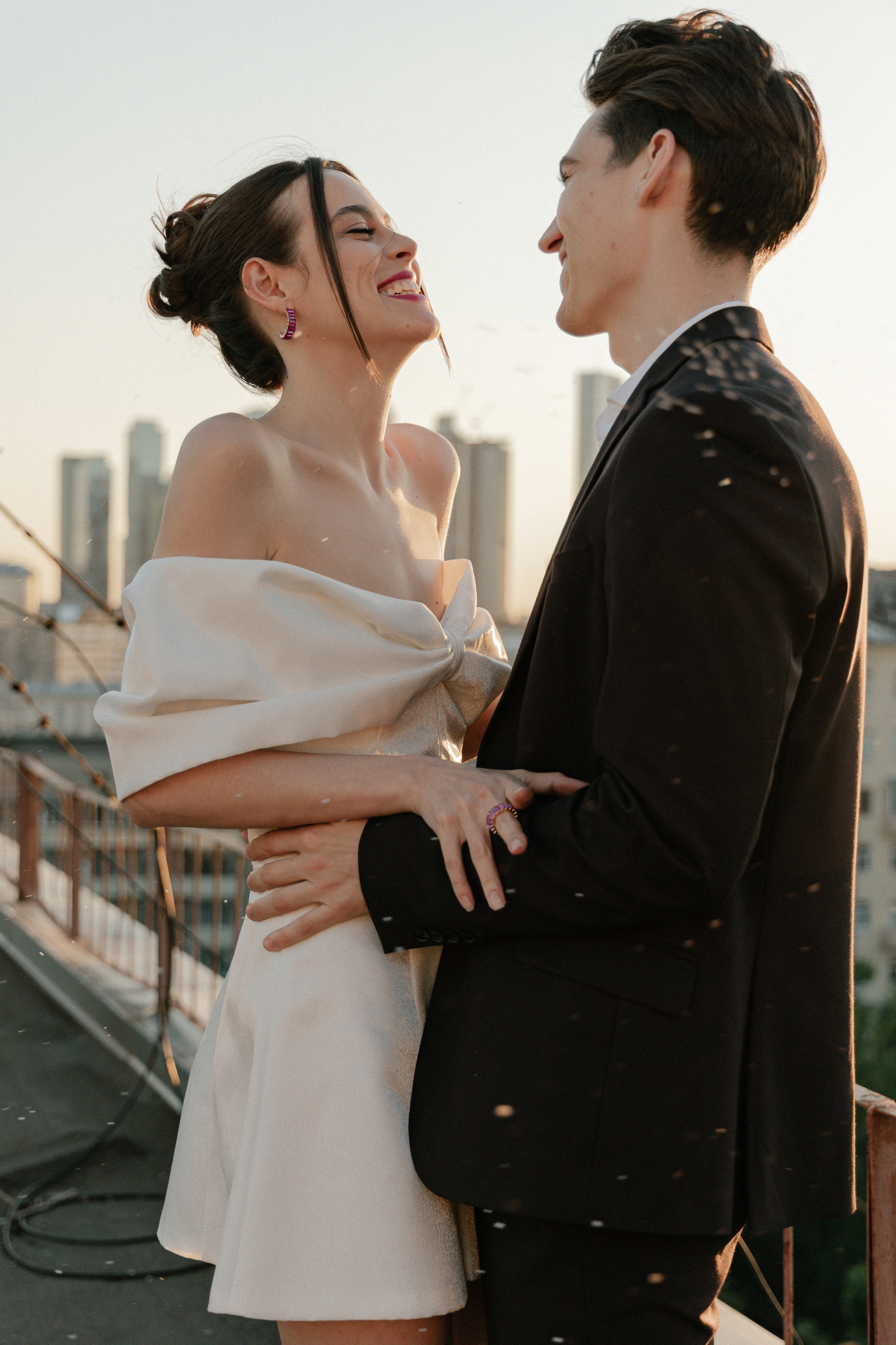 Дмитрий и Катерина: закат на крыше АРХИВ. Свадебный фотограф Москва