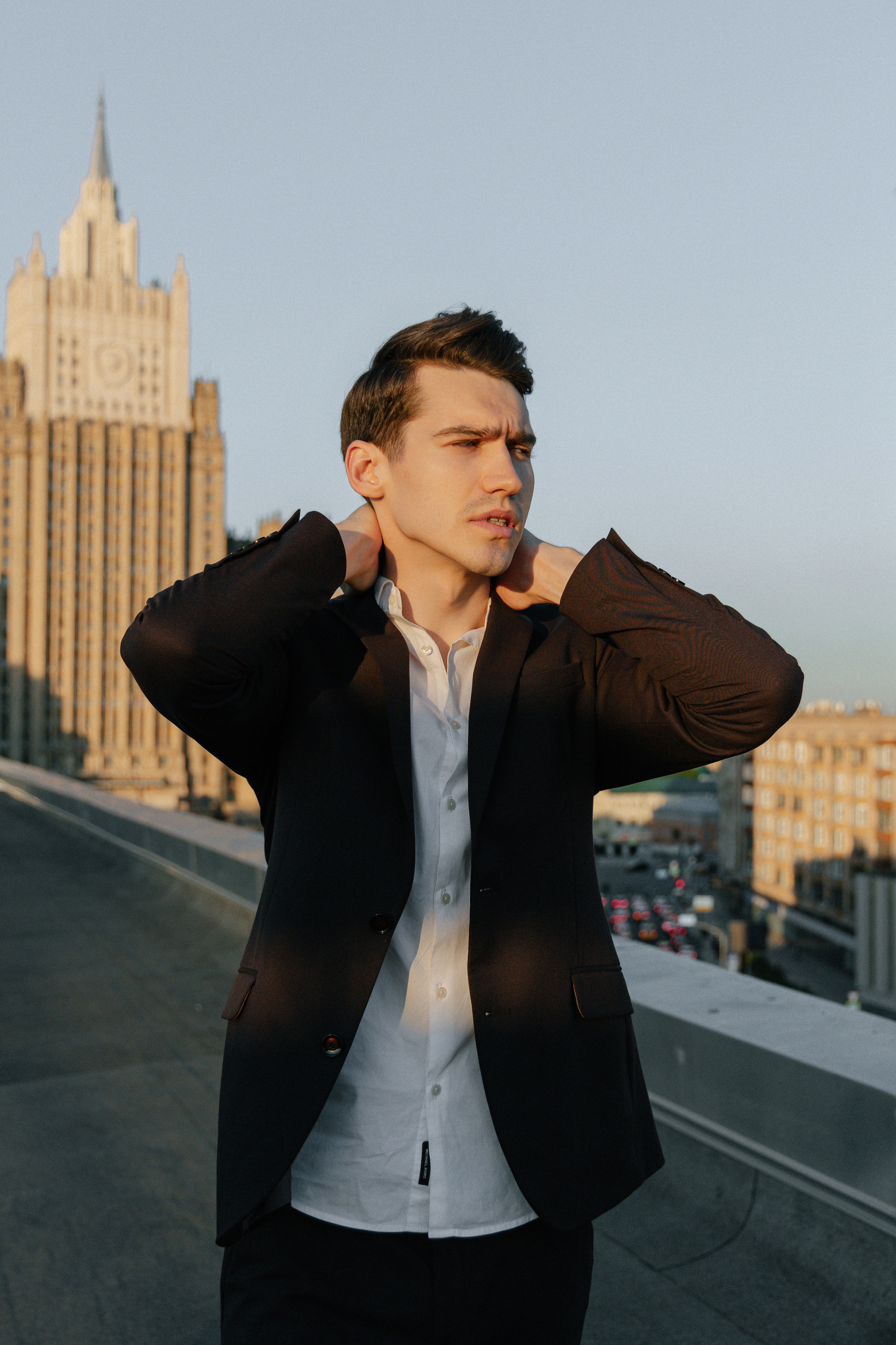 Дмитрий и Катерина: закат на крыше АРХИВ. Свадебный фотограф Москва