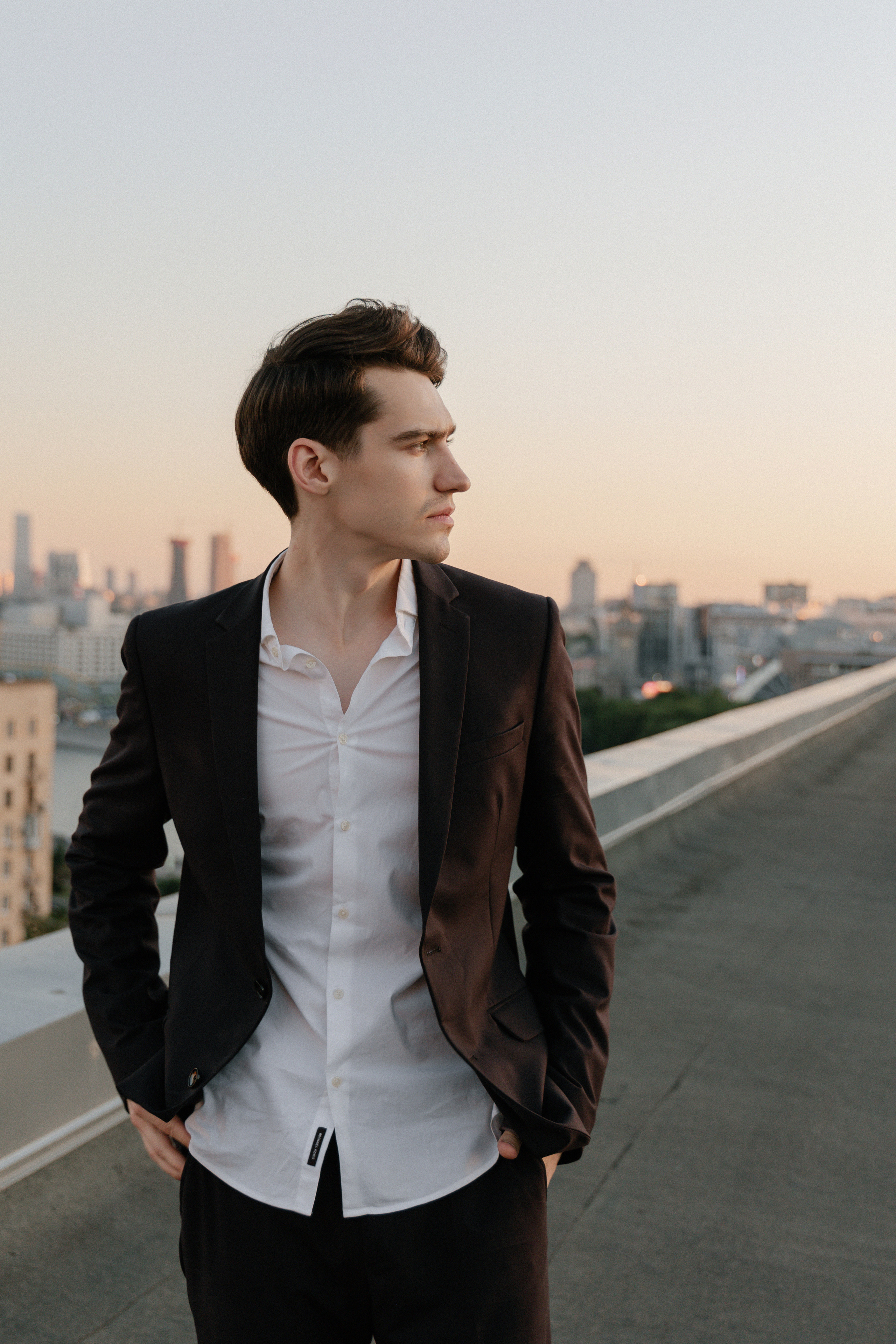 Дмитрий и Катерина: закат на крыше АРХИВ. Свадебный фотограф Москва