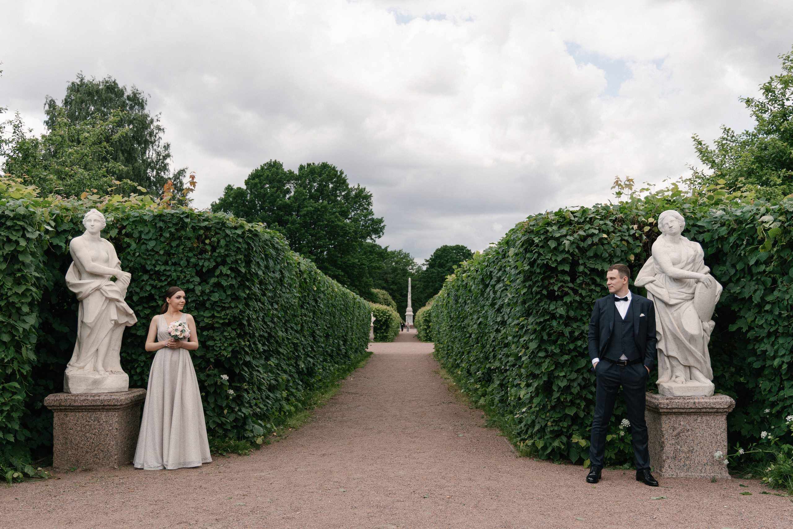 АРХИВ Елена и Олег: Кусково. Свадебный фотограф Москва