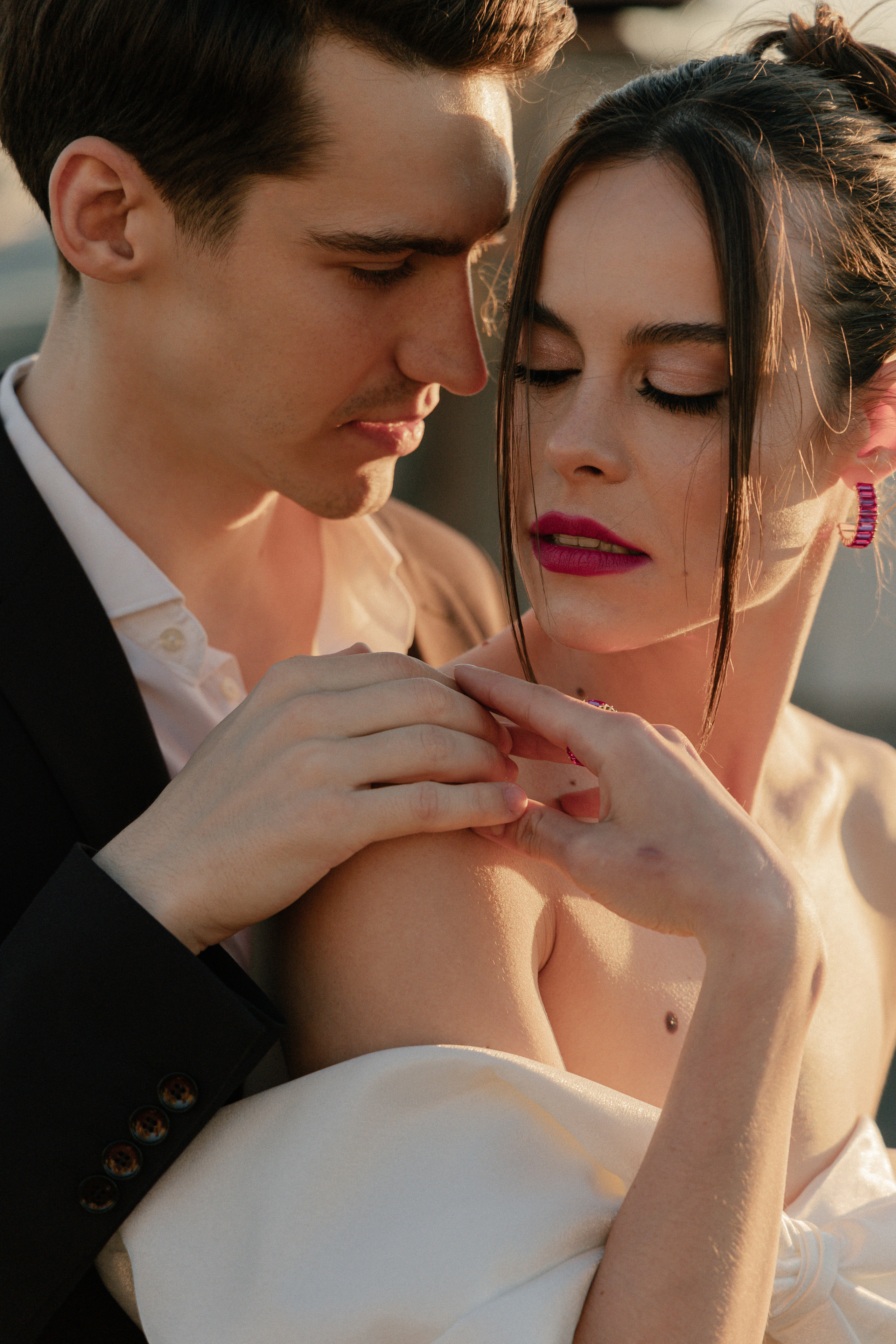 Дмитрий и Катерина: закат на крыше АРХИВ. Свадебный фотограф Москва