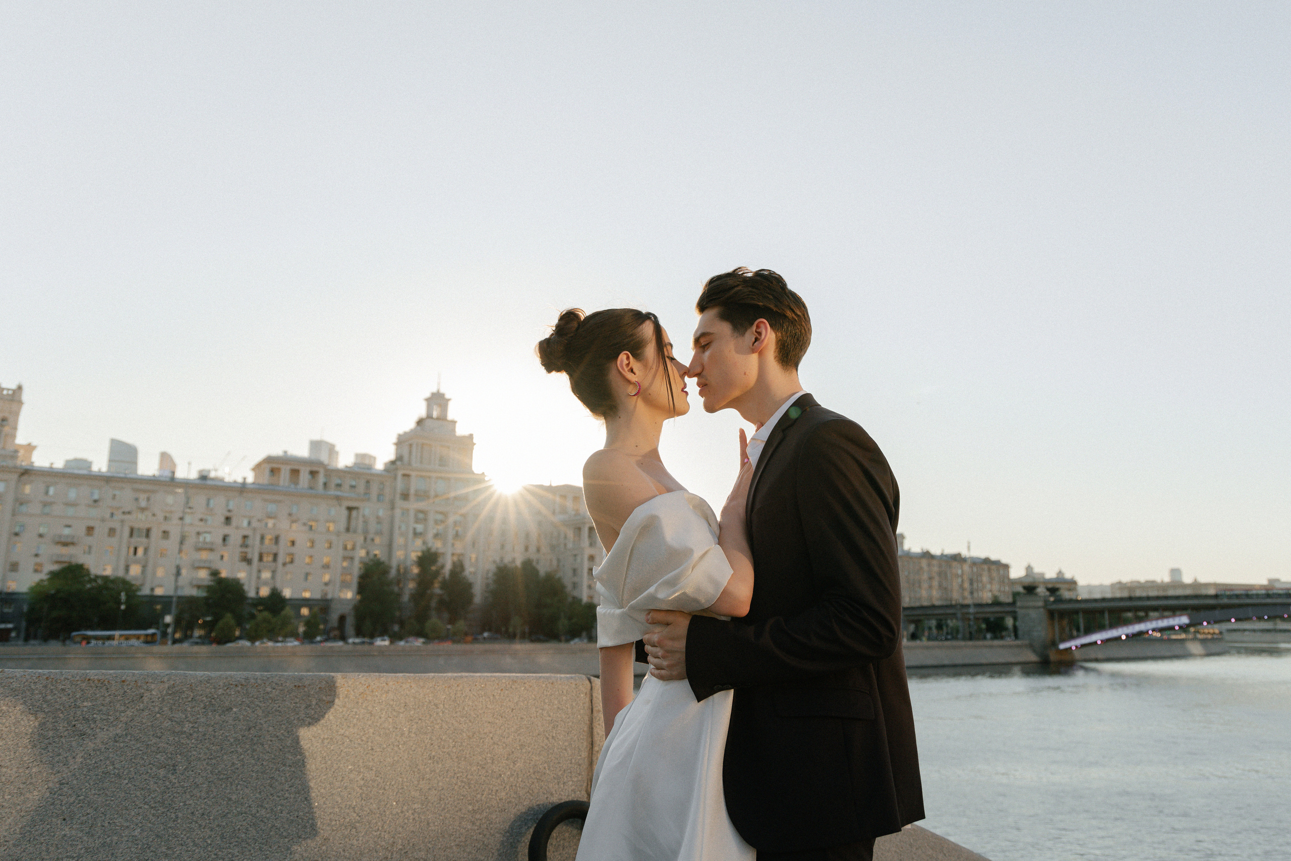 Дмитрий и Катерина: закат на крыше АРХИВ. Свадебный фотограф Москва