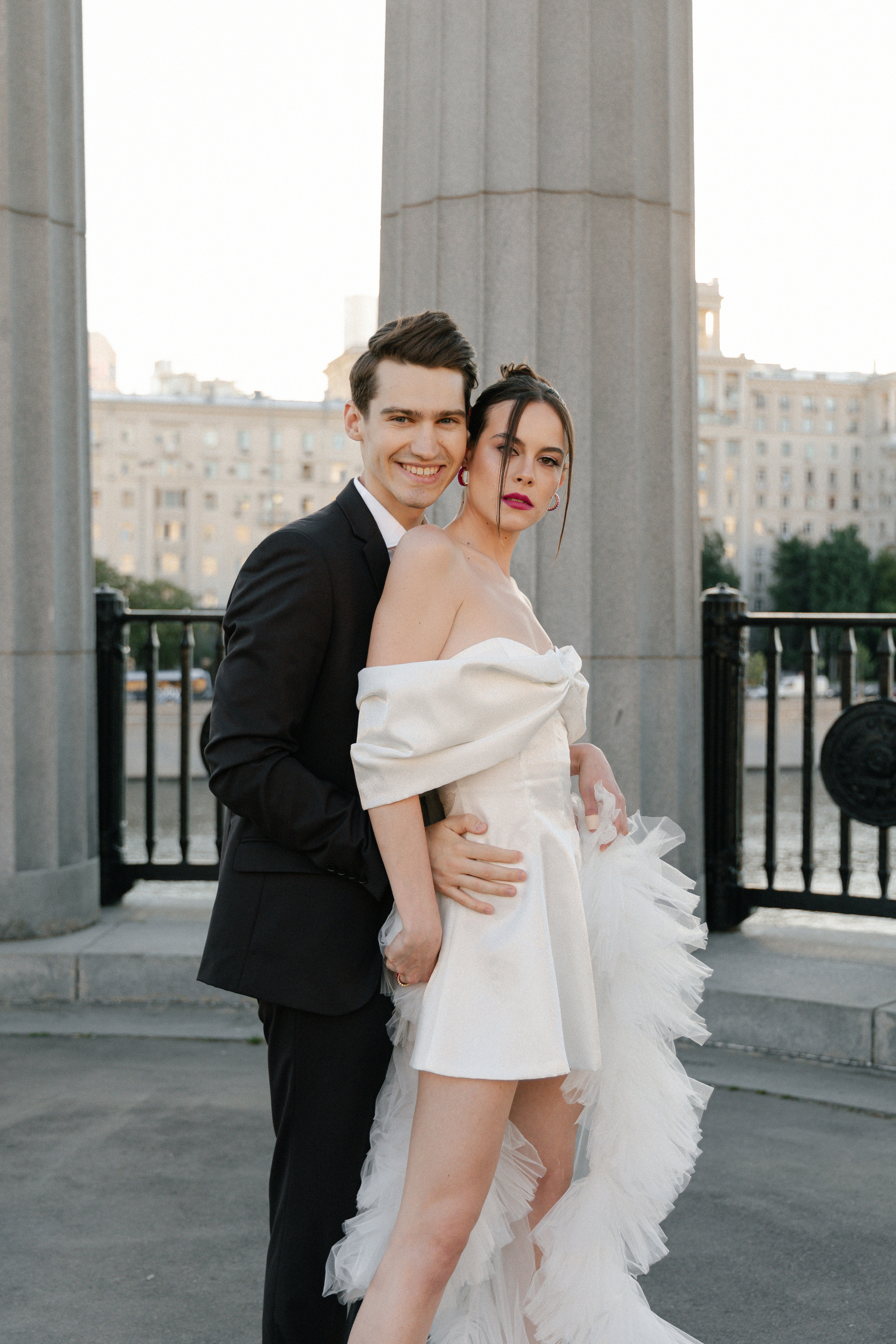 Дмитрий и Катерина: закат на крыше АРХИВ. Свадебный фотограф Москва