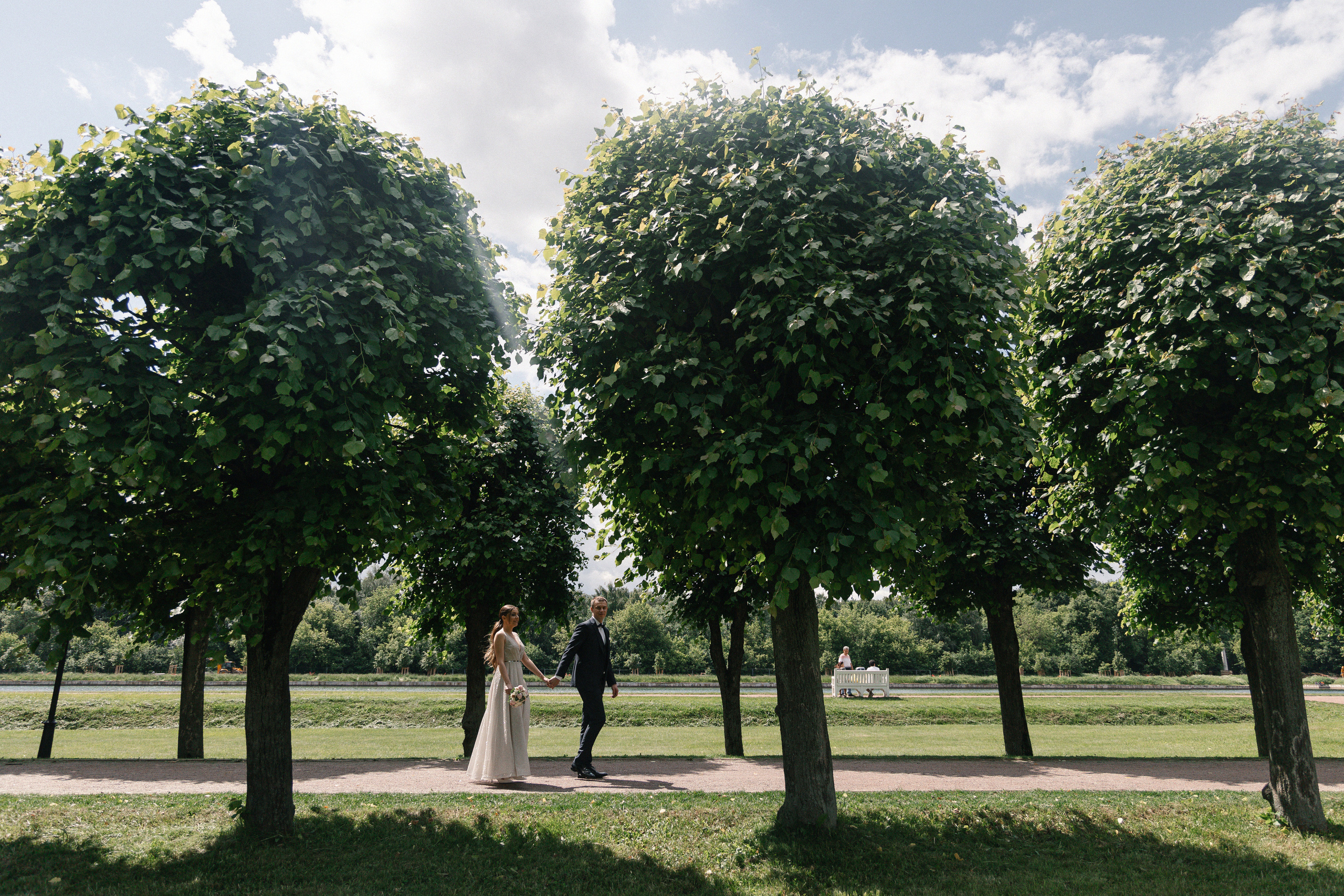 АРХИВ Елена и Олег: Кусково. Свадебный фотограф Москва