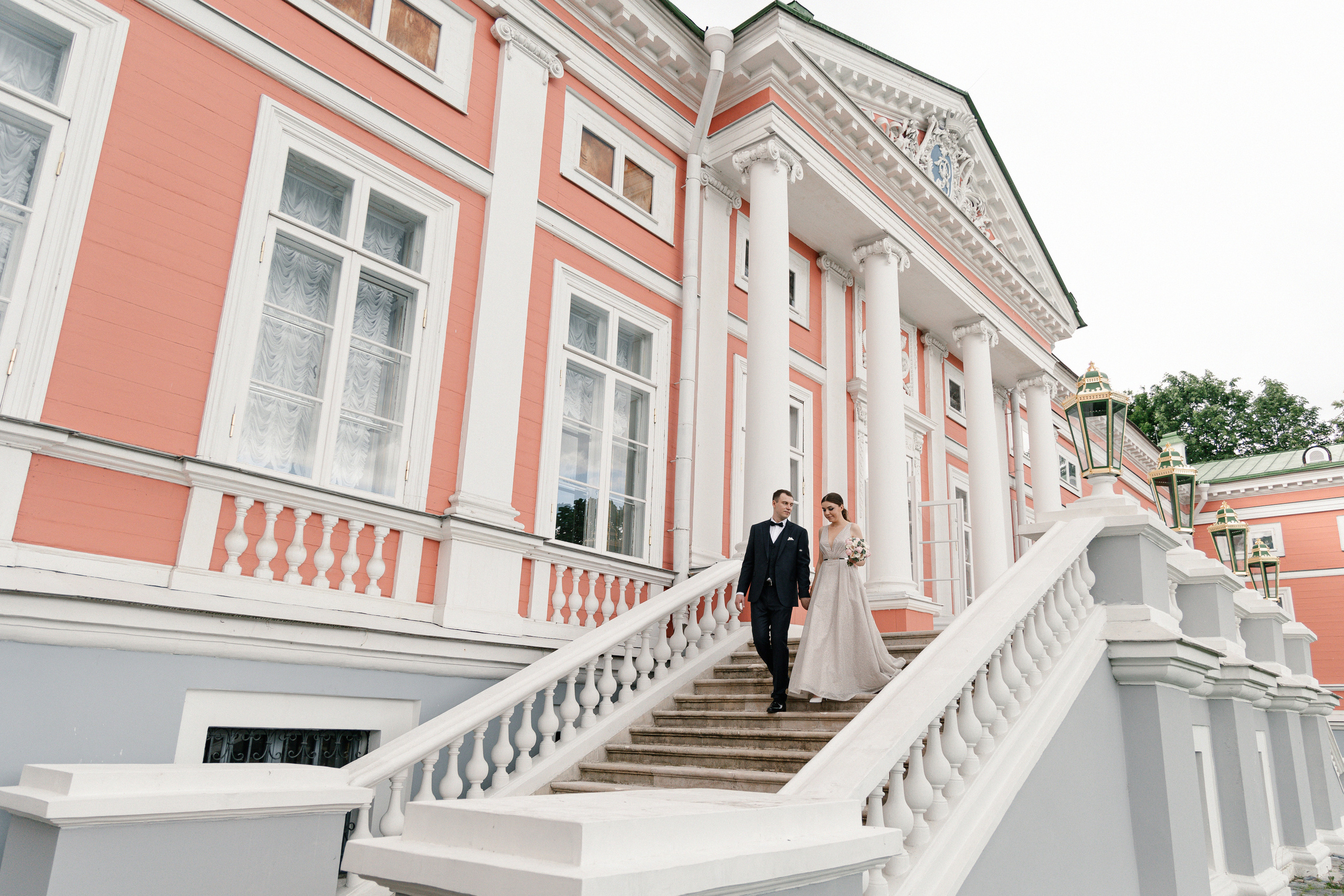 АРХИВ Елена и Олег: Кусково. Свадебный фотограф Москва