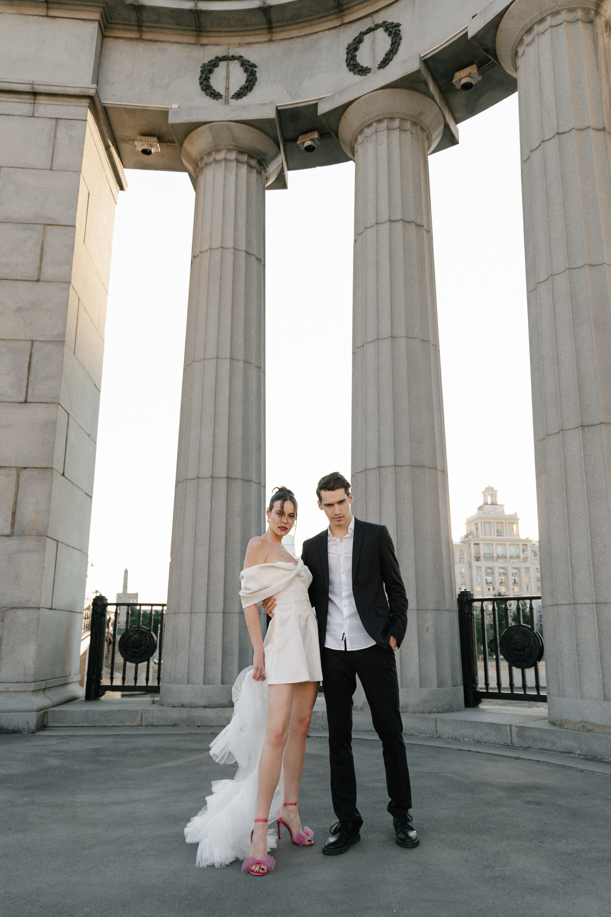 Дмитрий и Катерина: закат на крыше АРХИВ. Свадебный фотограф Москва