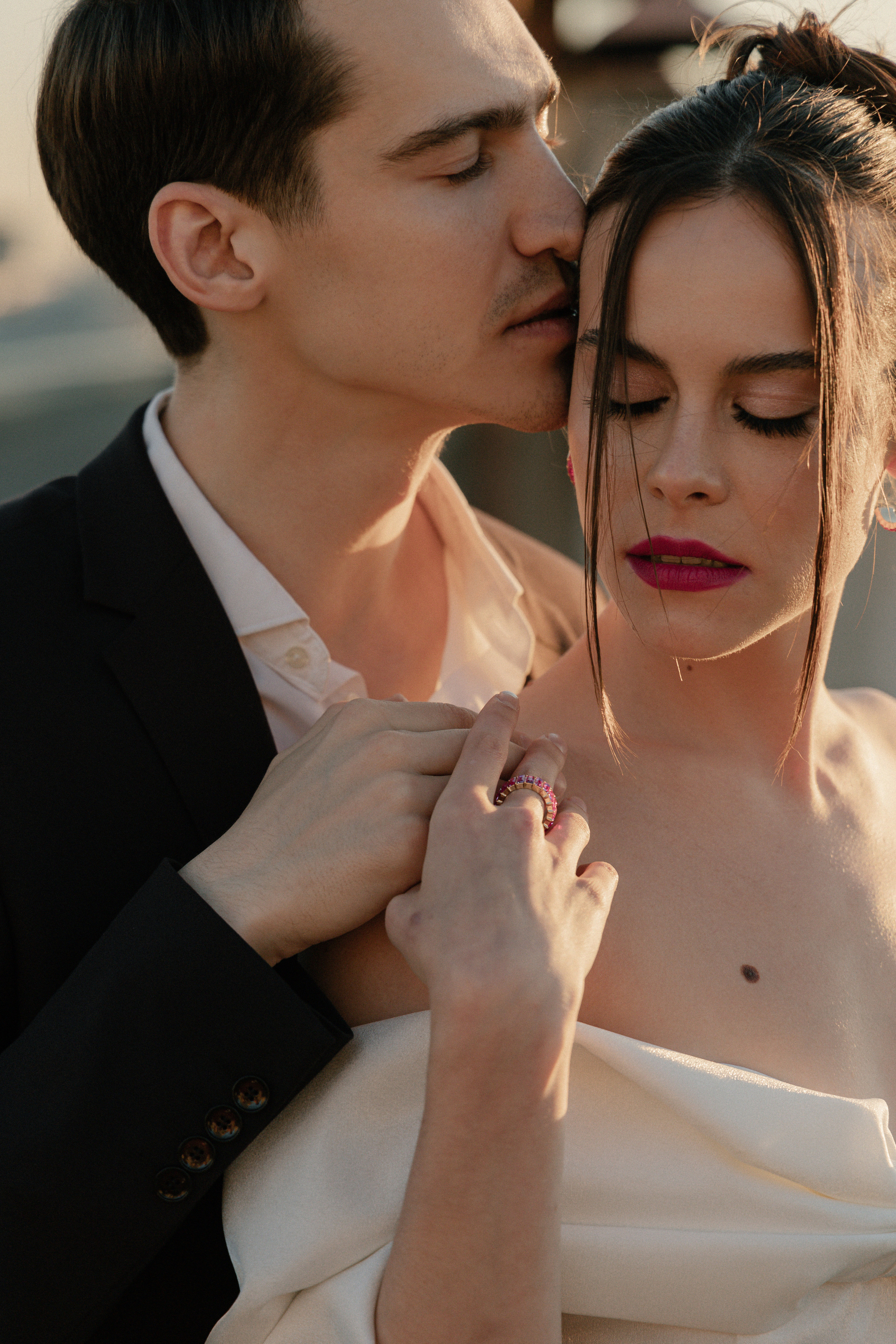 Дмитрий и Катерина: закат на крыше АРХИВ. Свадебный фотограф Москва