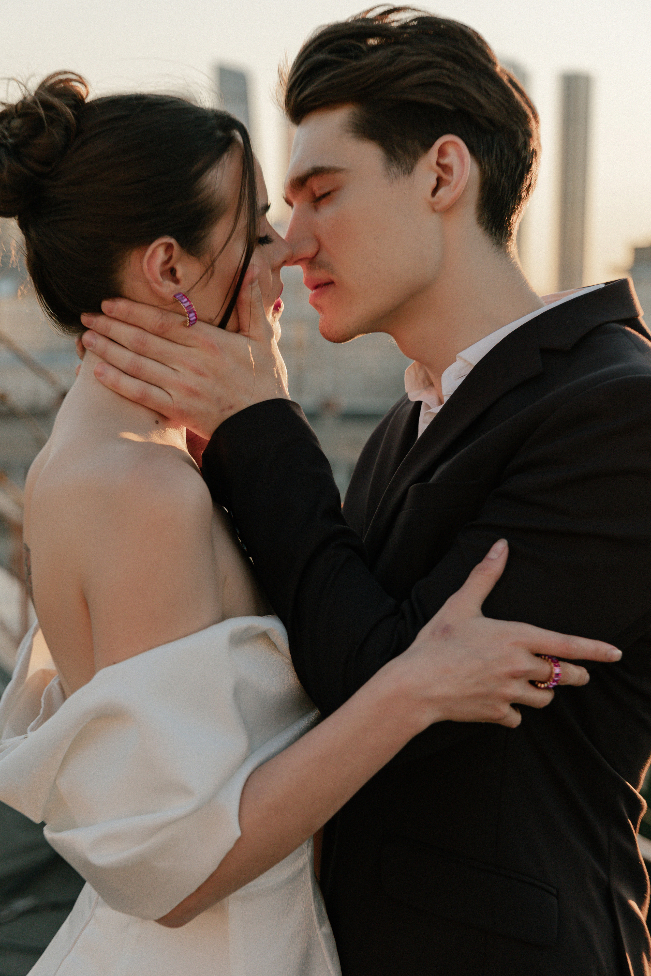 Дмитрий и Катерина: закат на крыше АРХИВ. Свадебный фотограф Москва