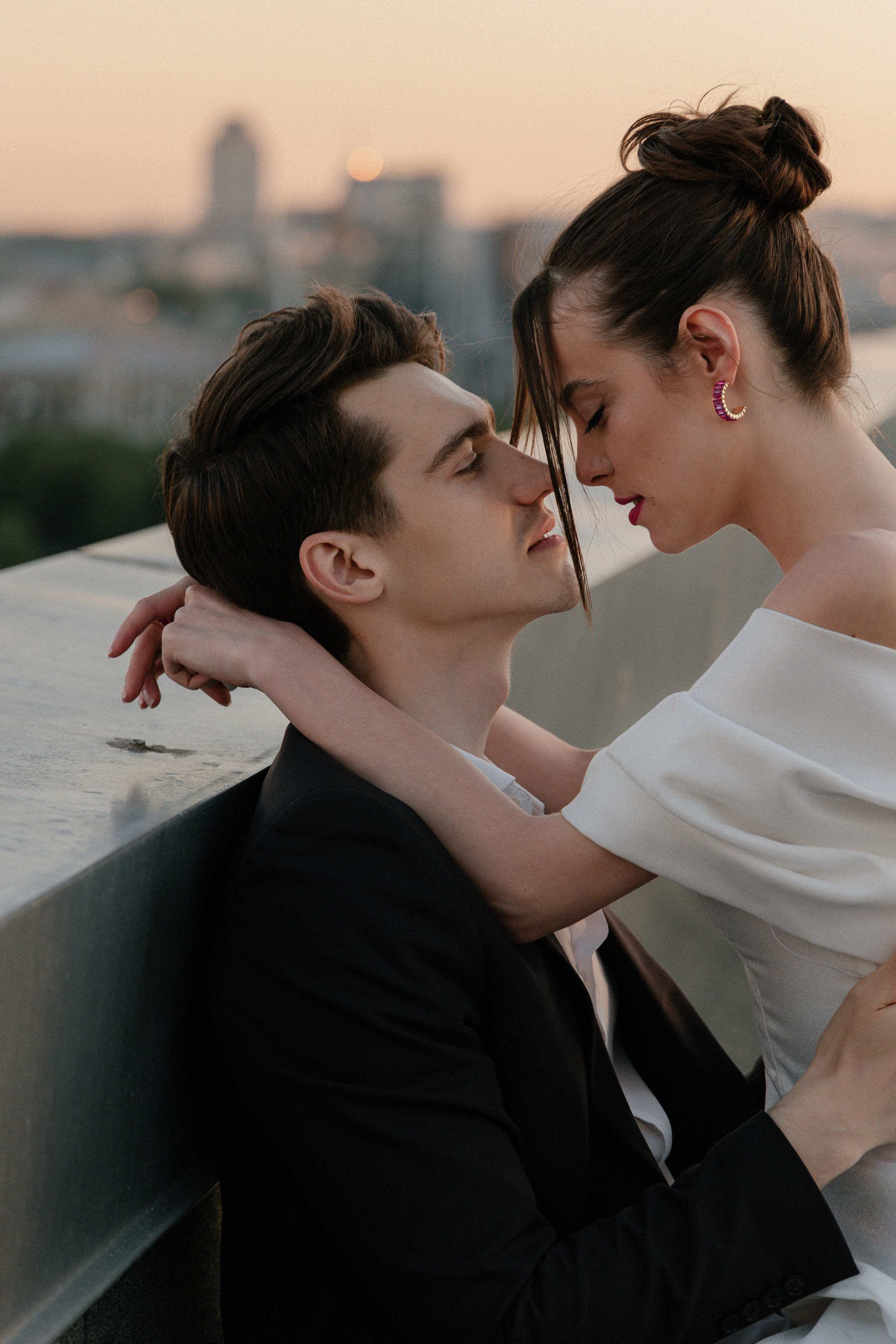 Дмитрий и Катерина: закат на крыше АРХИВ. Свадебный фотограф Москва