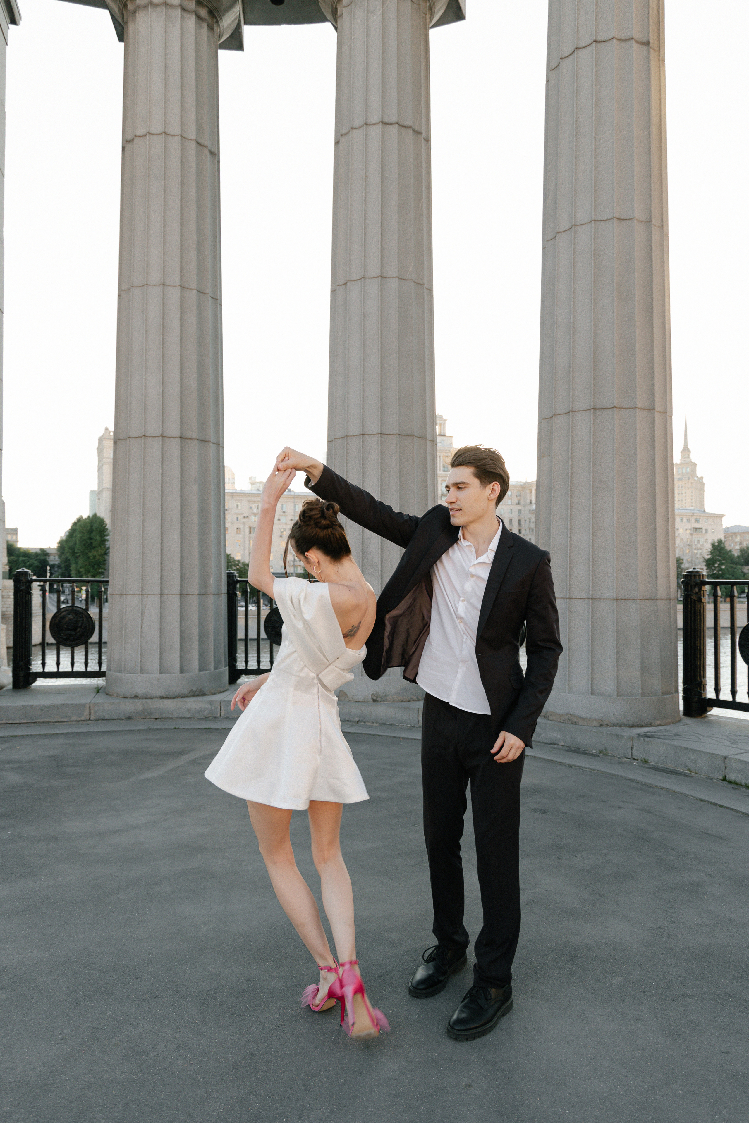 Дмитрий и Катерина: закат на крыше АРХИВ. Свадебный фотограф Москва