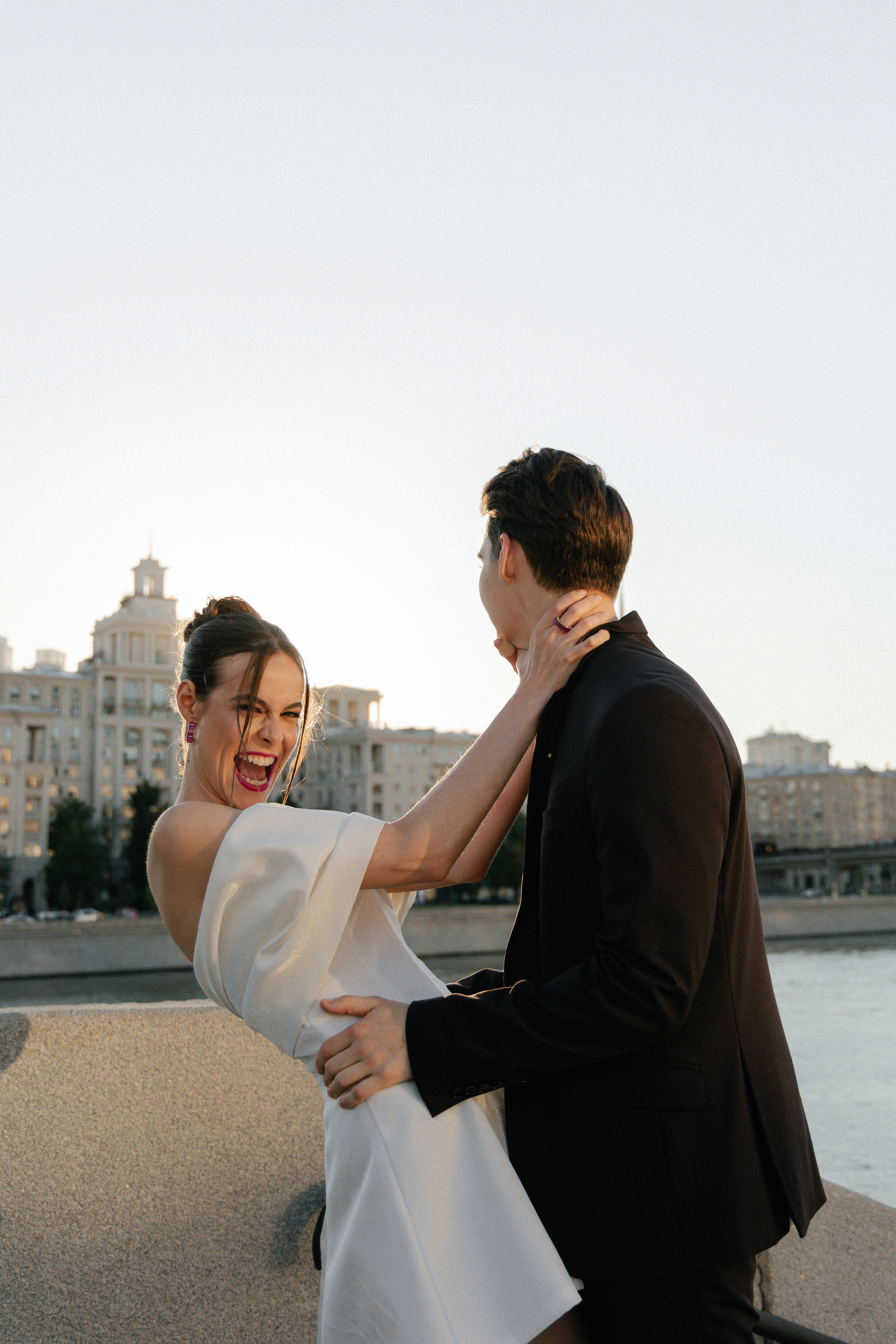 Дмитрий и Катерина: закат на крыше АРХИВ. Свадебный фотограф Москва