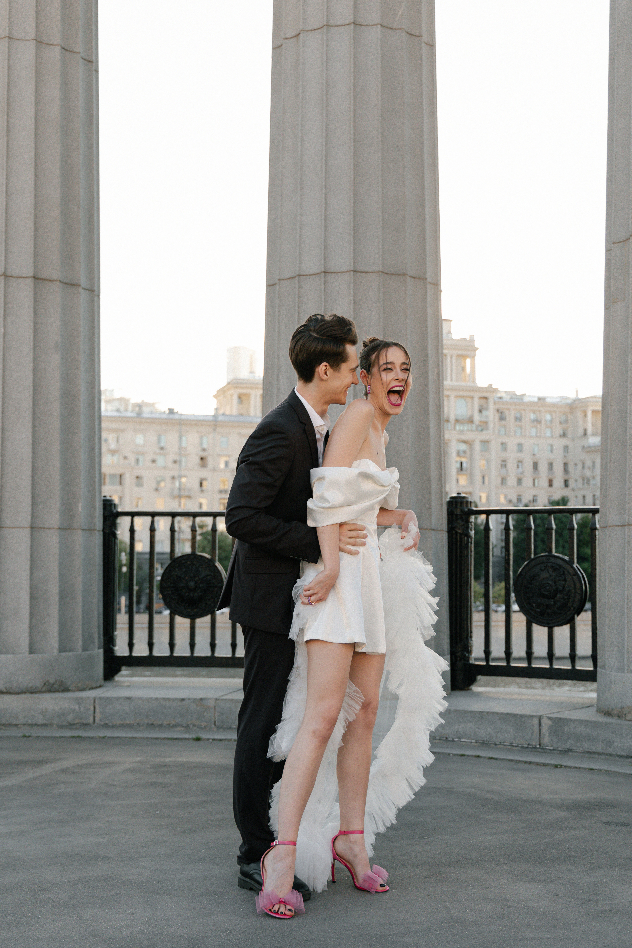 Дмитрий и Катерина: закат на крыше АРХИВ. Свадебный фотограф Москва