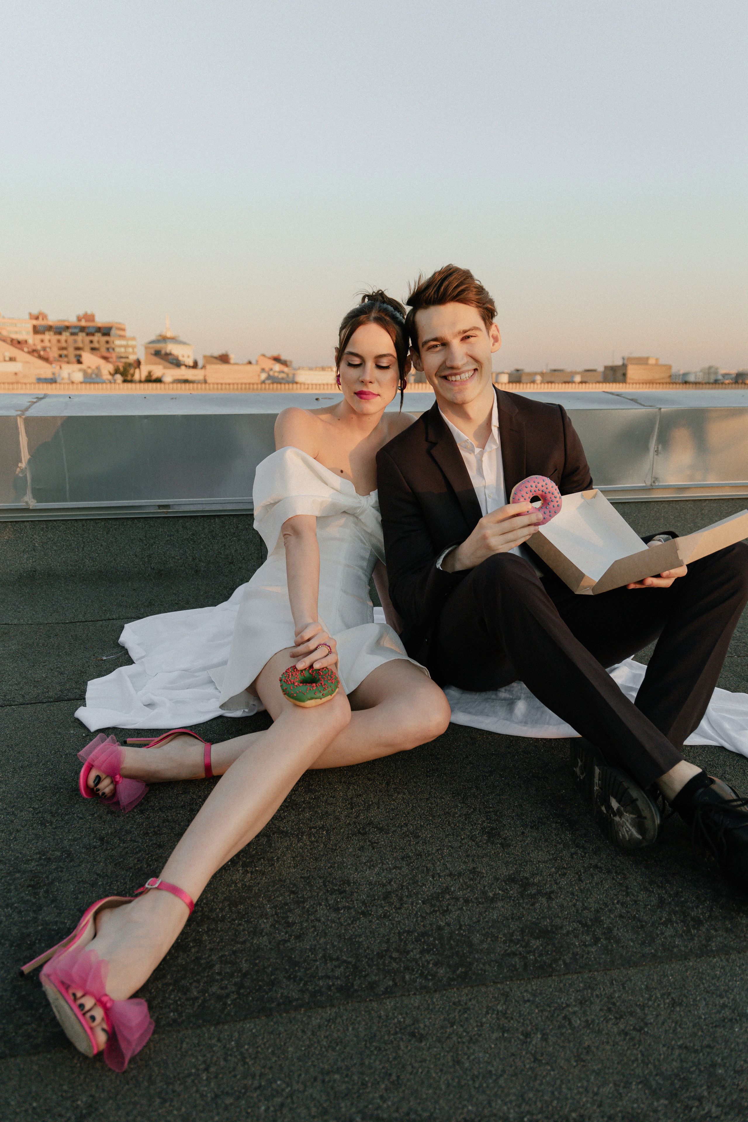 Дмитрий и Катерина: закат на крыше АРХИВ. Свадебный фотограф Москва