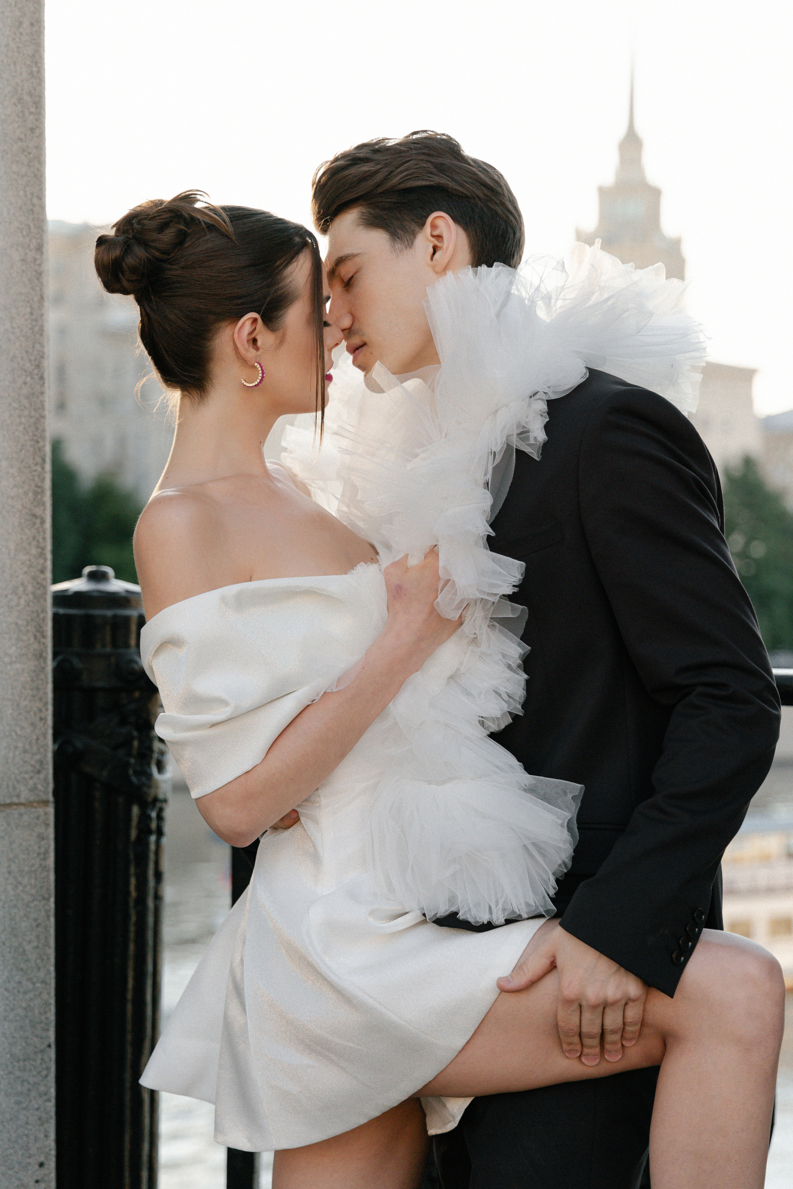 Дмитрий и Катерина: закат на крыше АРХИВ. Свадебный фотограф Москва