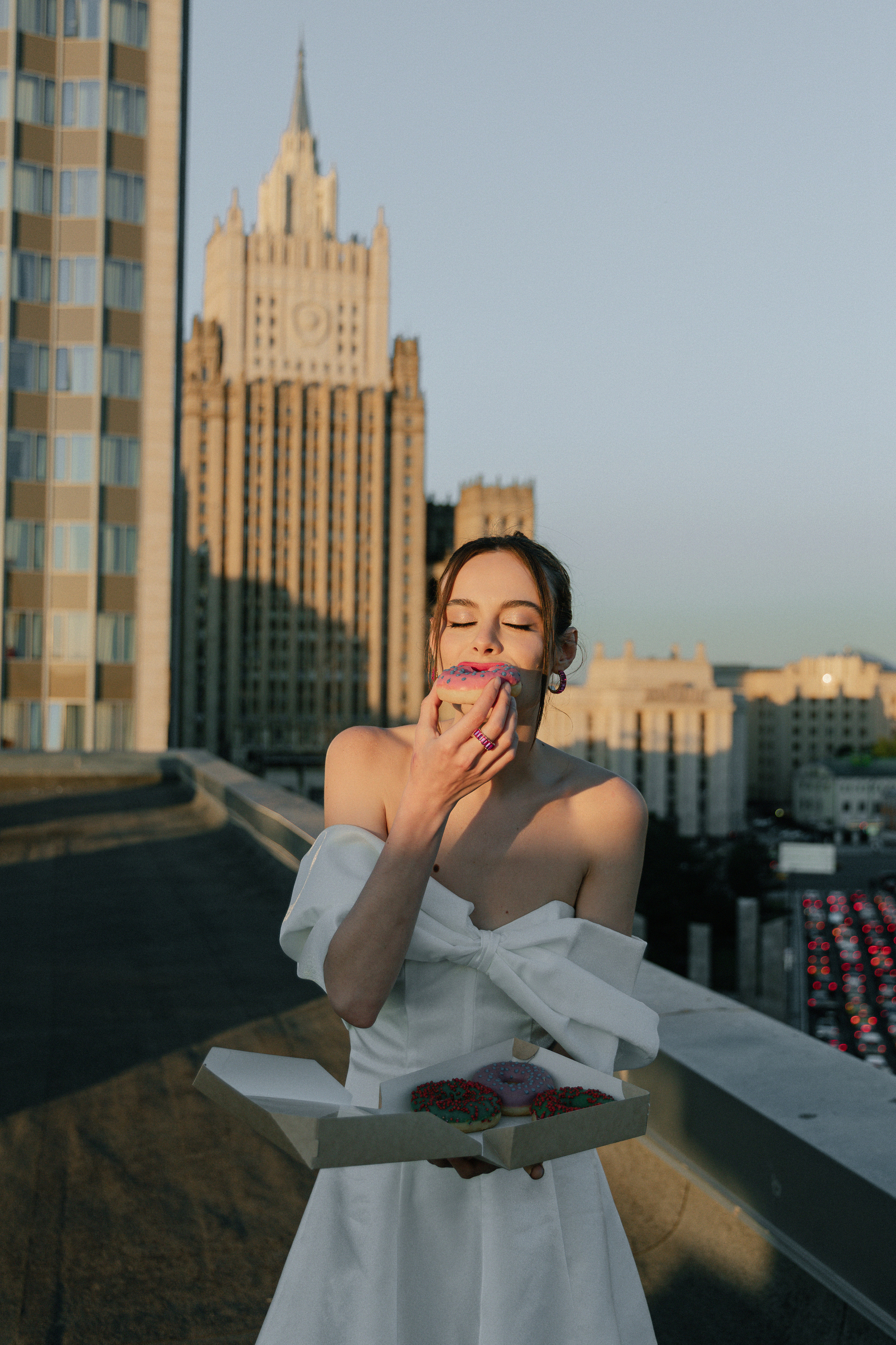 Дмитрий и Катерина: закат на крыше АРХИВ. Свадебный фотограф Москва