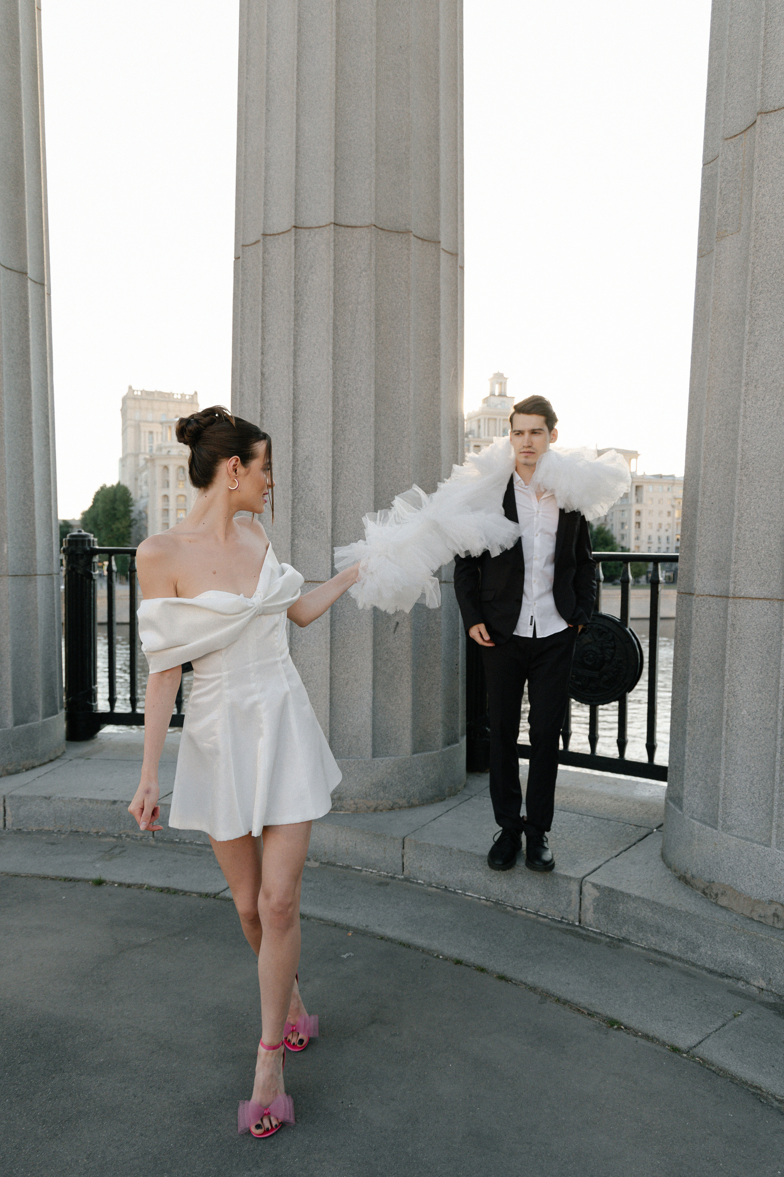 Дмитрий и Катерина: закат на крыше АРХИВ. Свадебный фотограф Москва