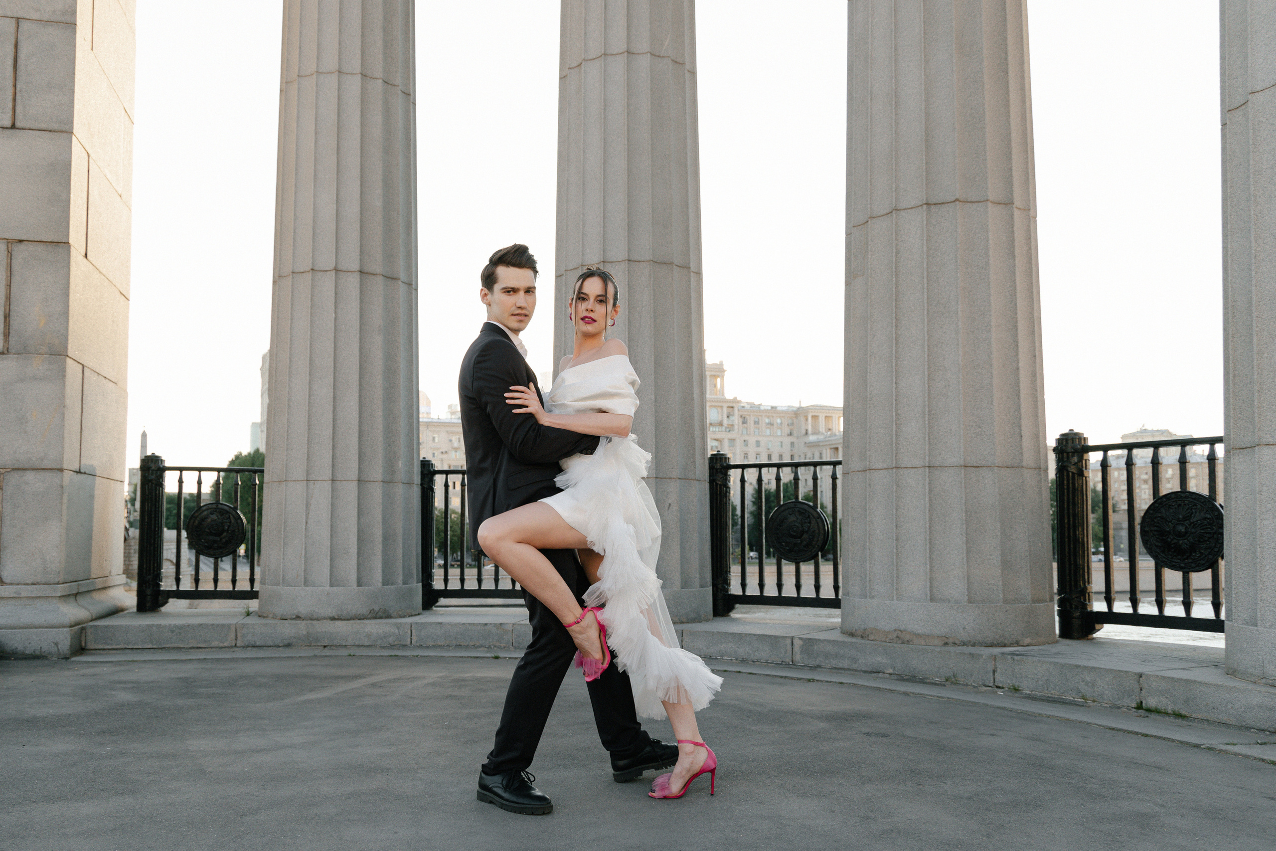 Дмитрий и Катерина: закат на крыше АРХИВ. Свадебный фотограф Москва