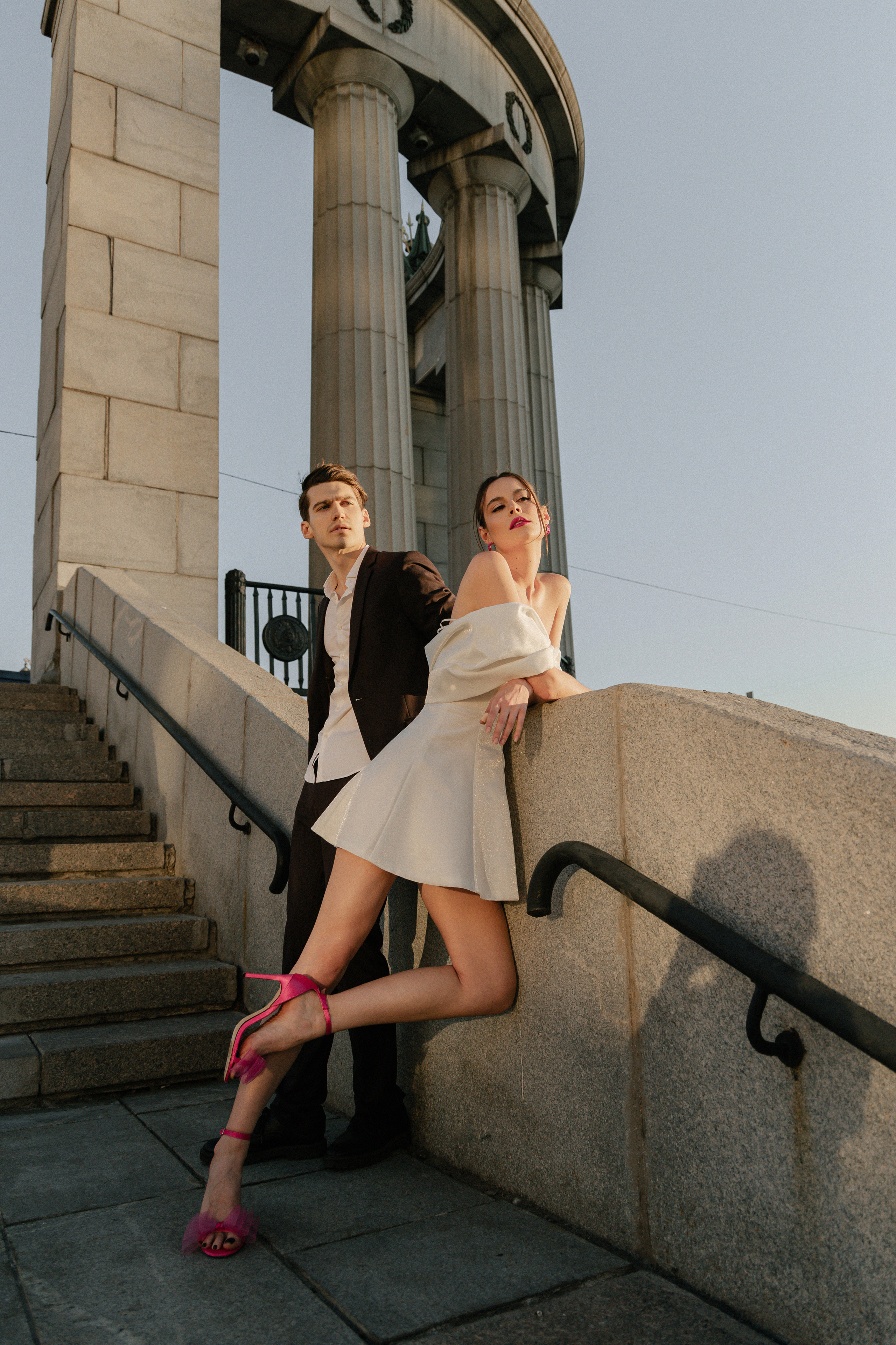 Дмитрий и Катерина: закат на крыше АРХИВ. Свадебный фотограф Москва