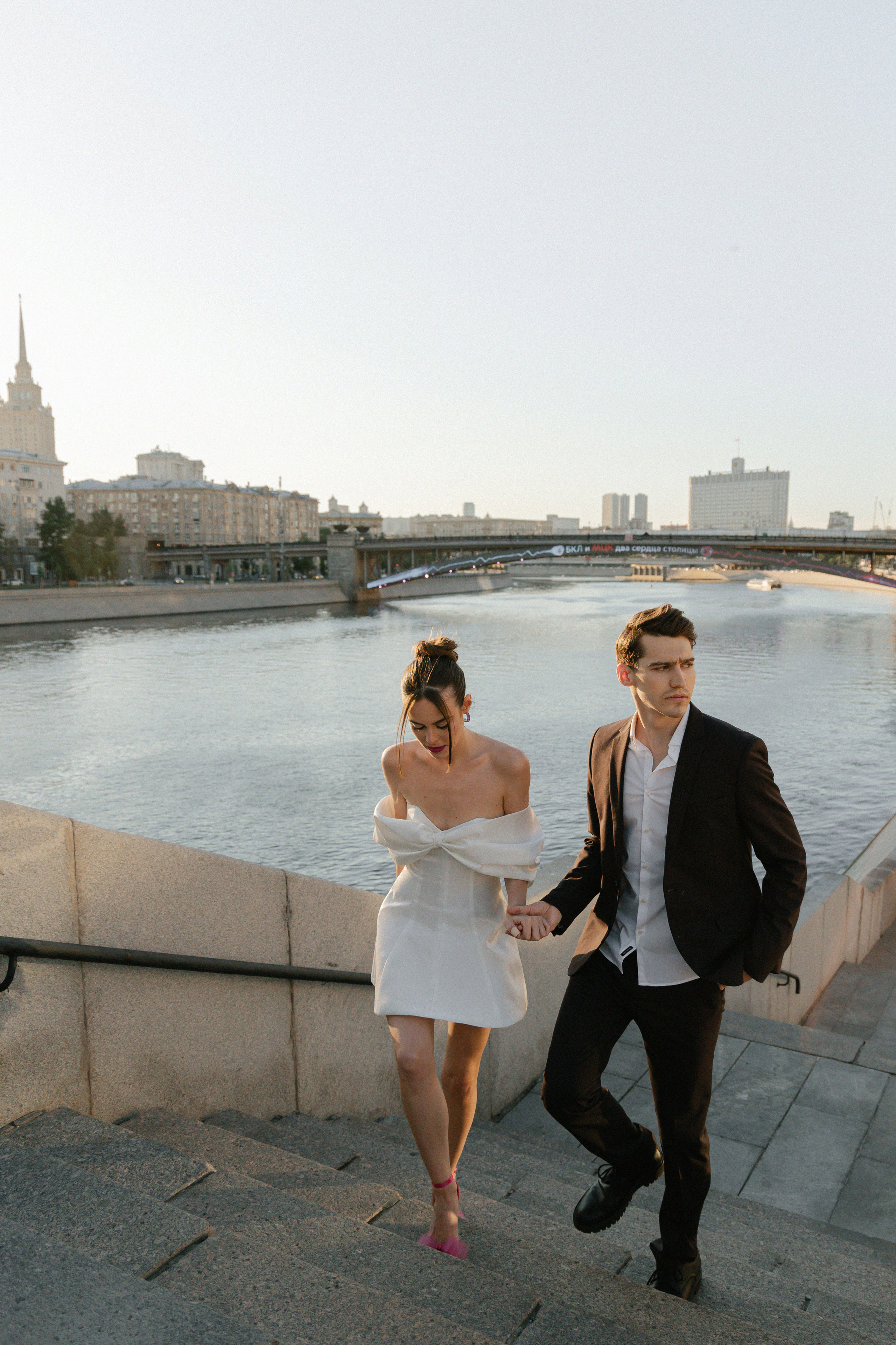 Дмитрий и Катерина: закат на крыше АРХИВ. Свадебный фотограф Москва