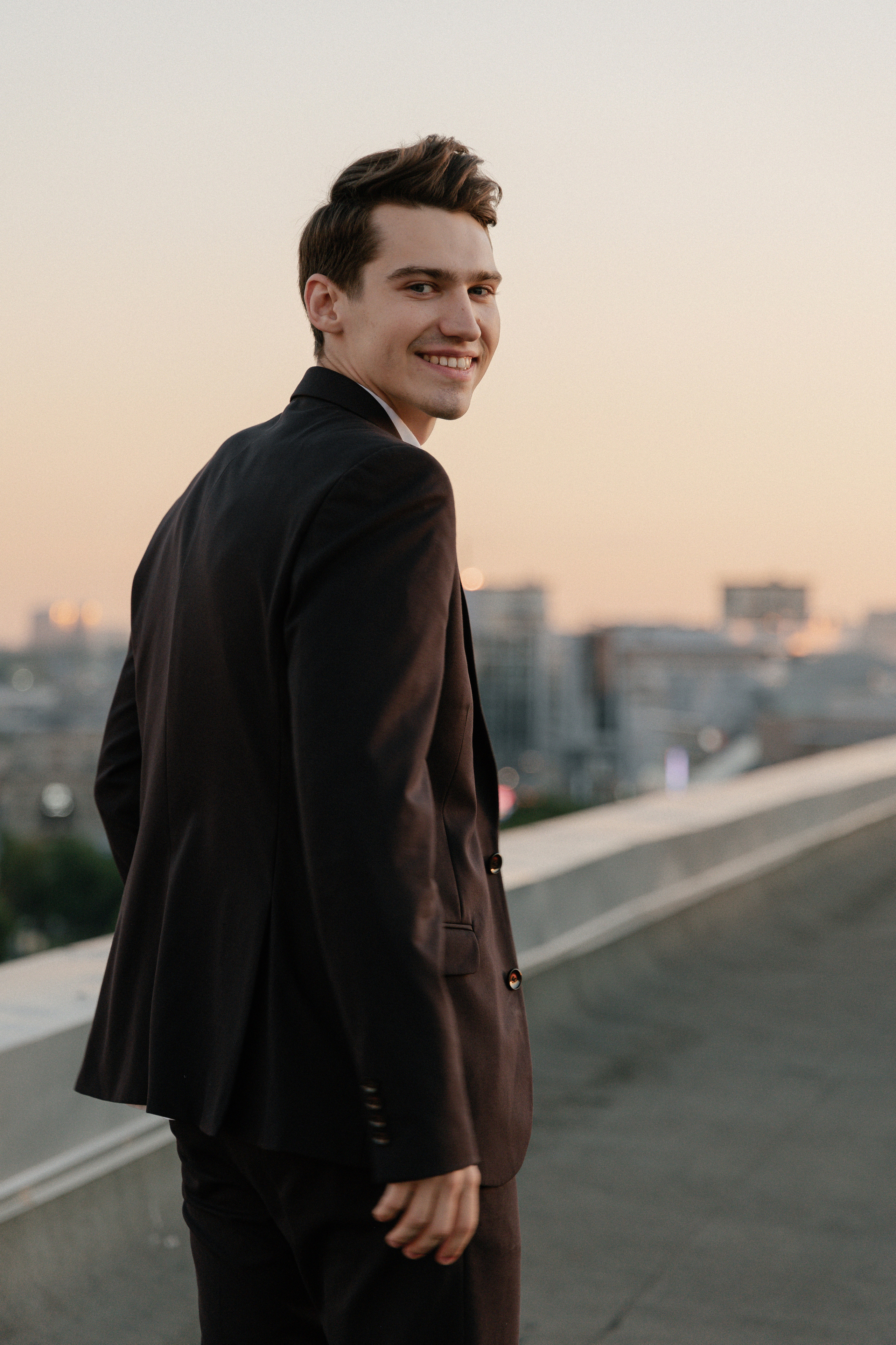 Дмитрий и Катерина: закат на крыше АРХИВ. Свадебный фотограф Москва