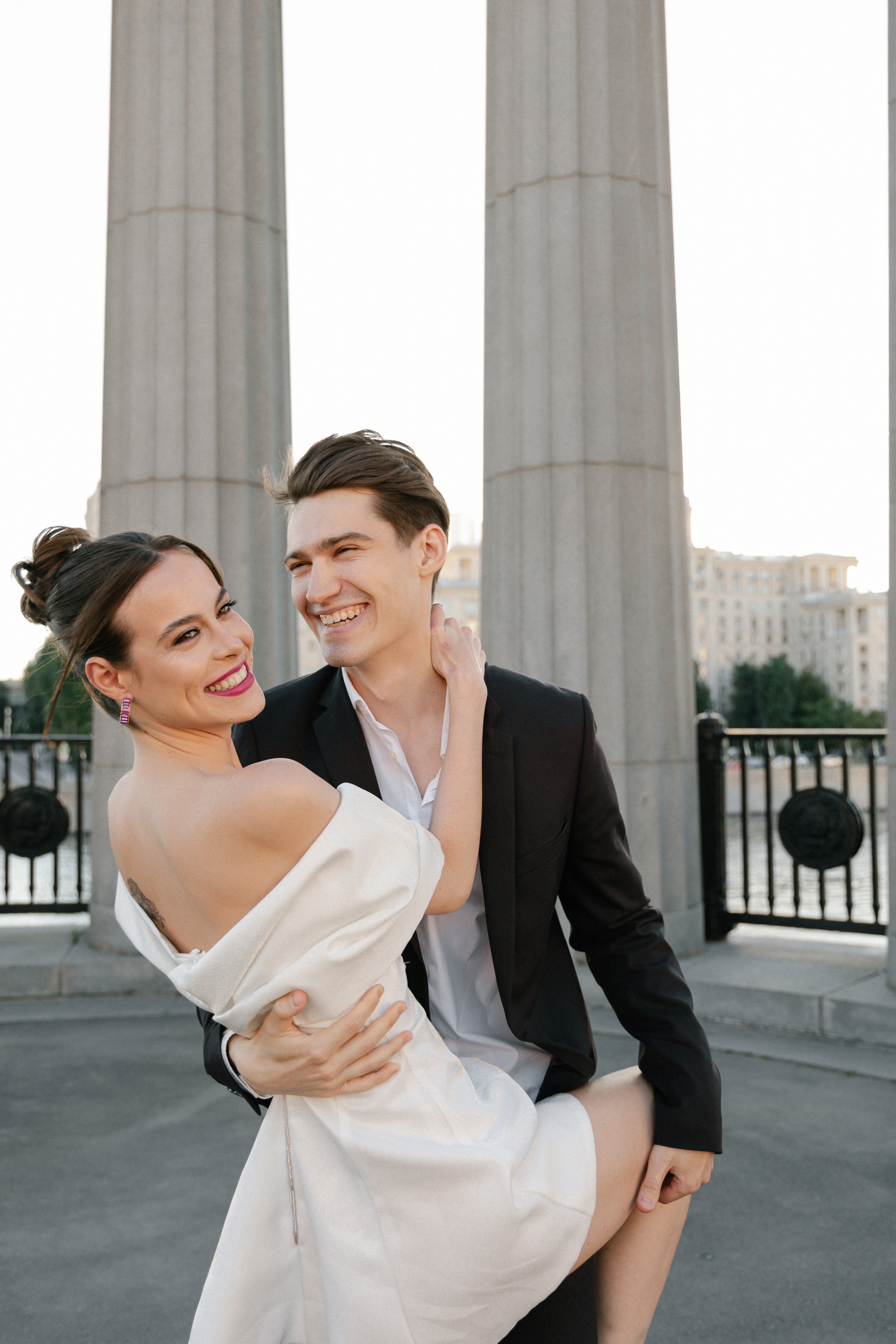 Дмитрий и Катерина: закат на крыше АРХИВ. Свадебный фотограф Москва