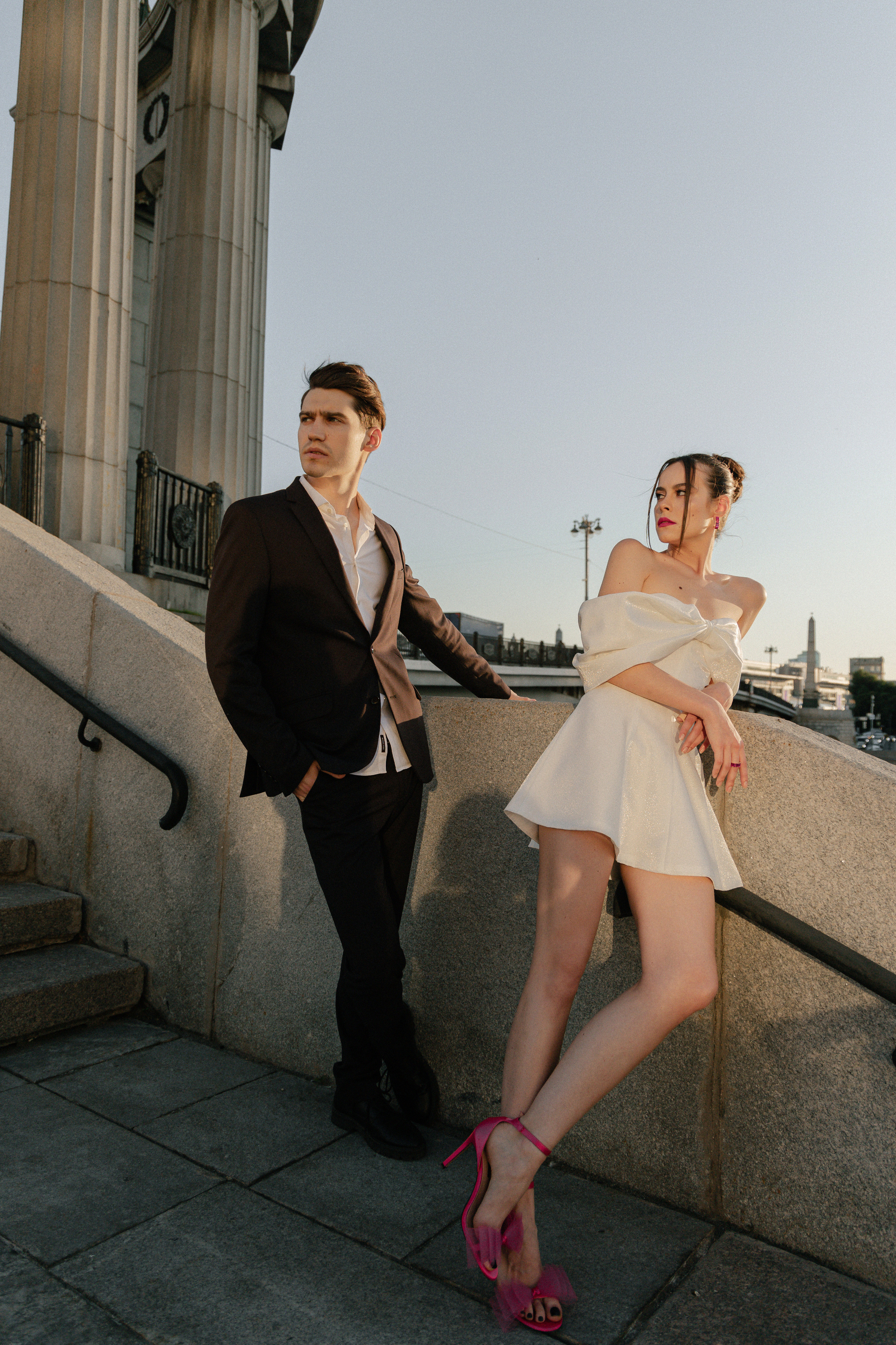 Дмитрий и Катерина: закат на крыше АРХИВ. Свадебный фотограф Москва