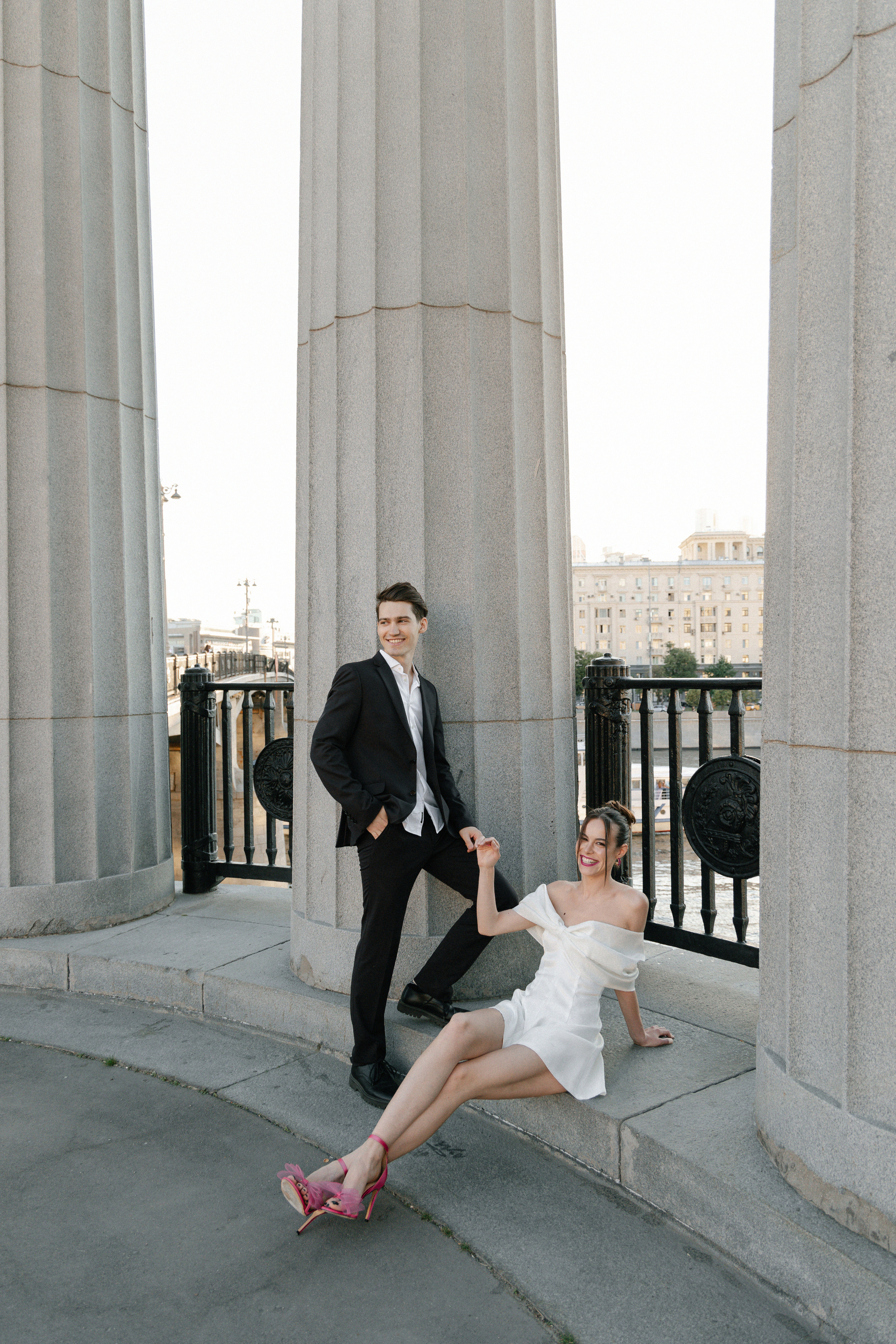 Дмитрий и Катерина: закат на крыше АРХИВ. Свадебный фотограф Москва