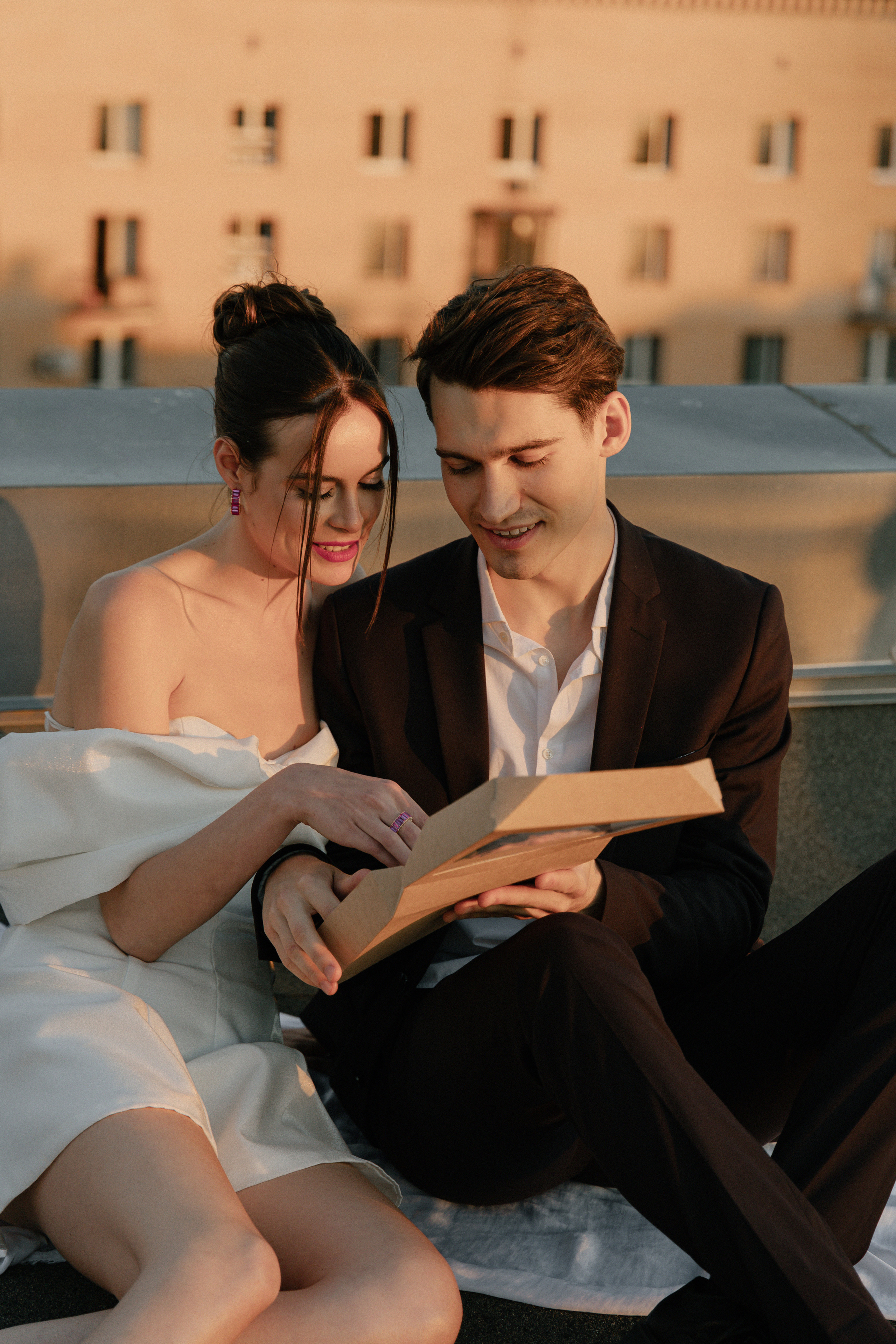 Дмитрий и Катерина: закат на крыше АРХИВ. Свадебный фотограф Москва