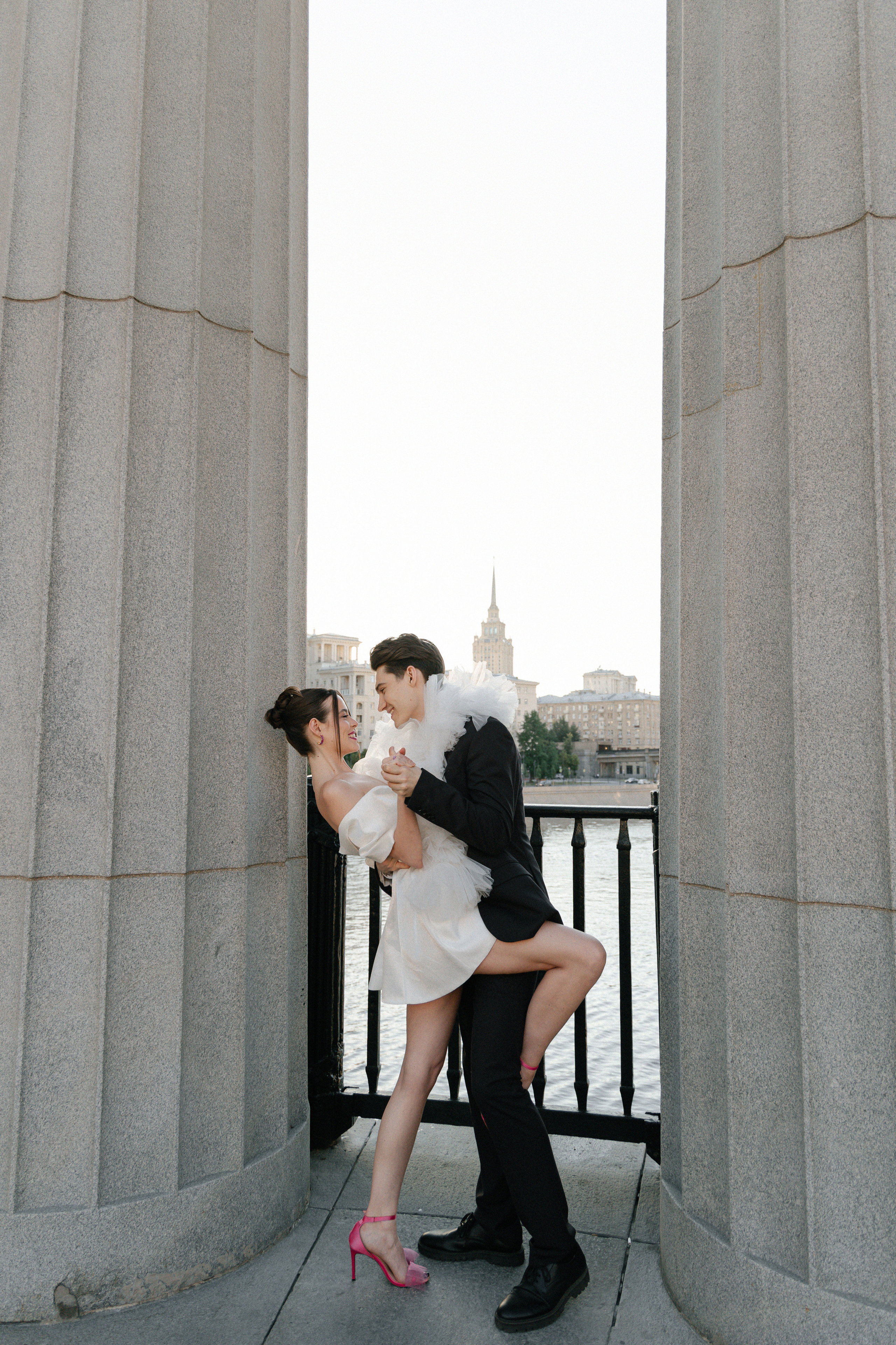 Дмитрий и Катерина: закат на крыше АРХИВ. Свадебный фотограф Москва