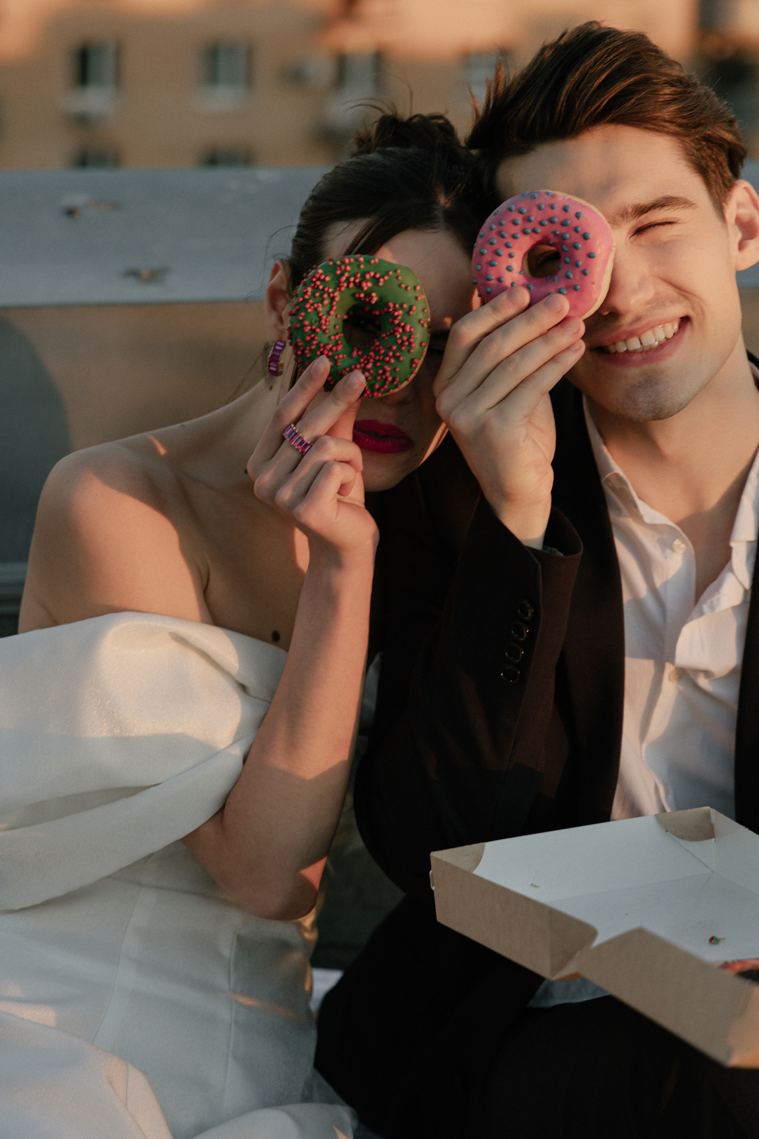 Дмитрий и Катерина: закат на крыше АРХИВ. Свадебный фотограф Москва