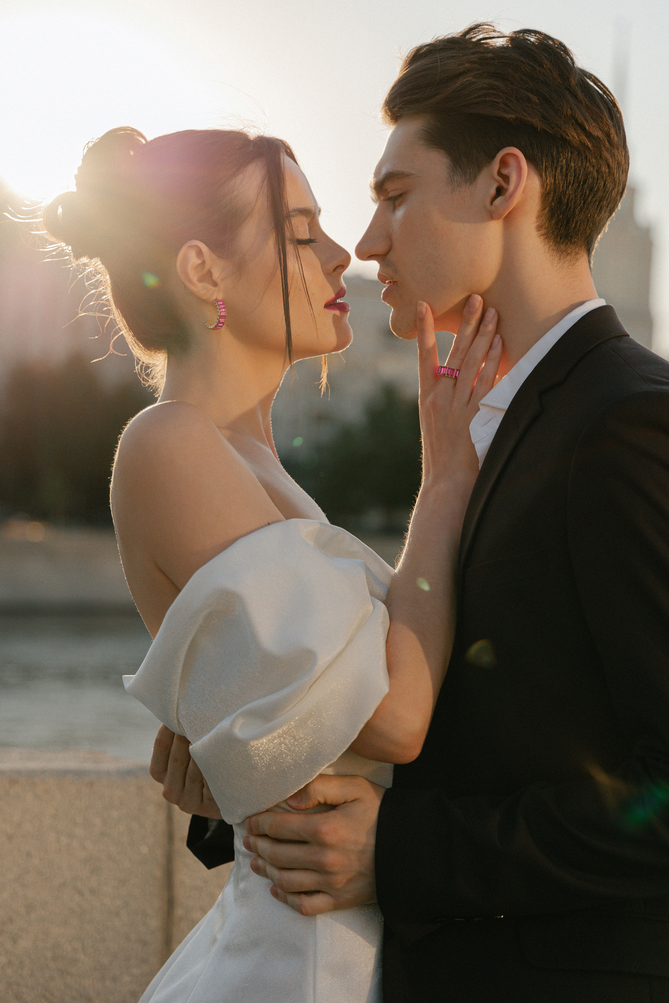 Дмитрий и Катерина: закат на крыше АРХИВ. Свадебный фотограф Москва