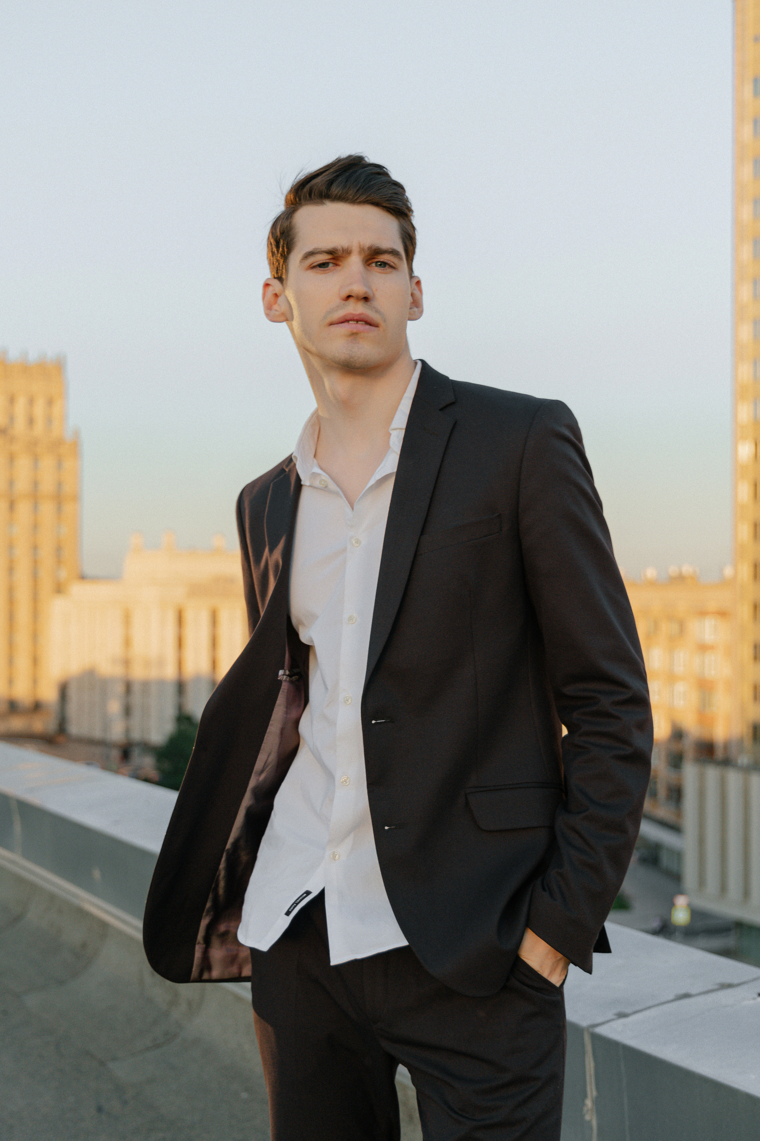 Дмитрий и Катерина: закат на крыше АРХИВ. Свадебный фотограф Москва