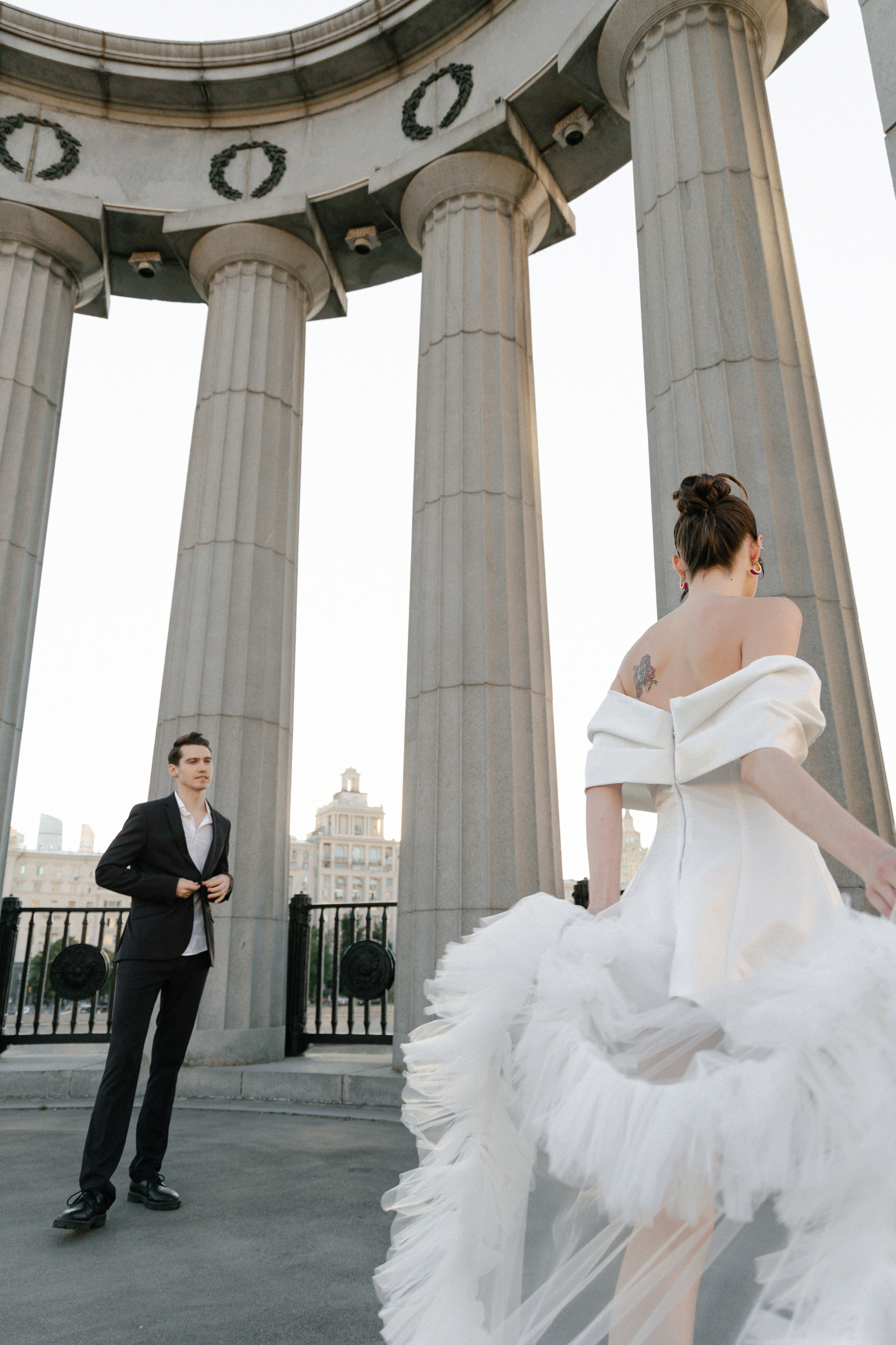 Дмитрий и Катерина: закат на крыше АРХИВ. Свадебный фотограф Москва