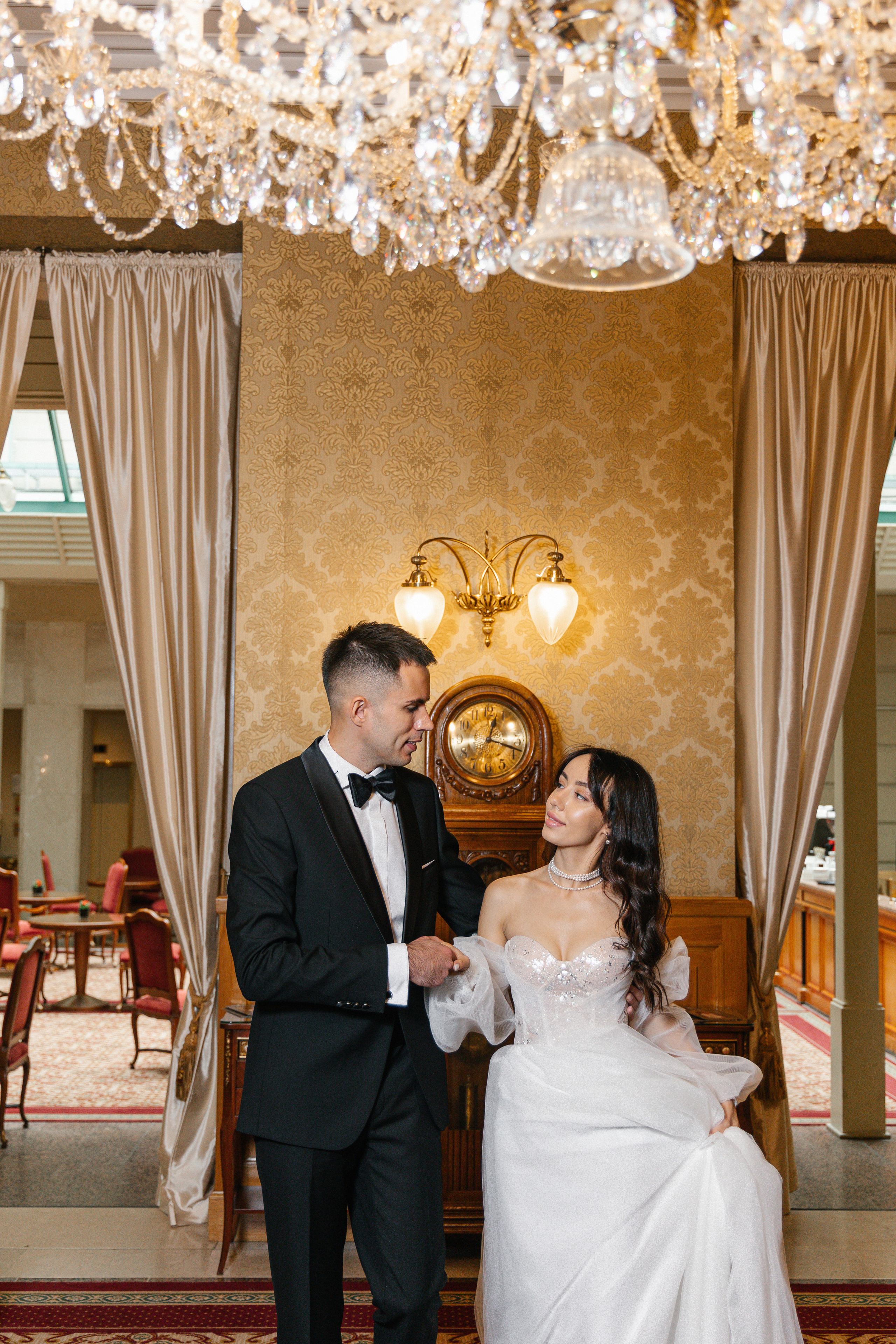 Полина и Никита: отель НАЦИОНАЛЬ АРХИВ. Свадебный фотограф Москва