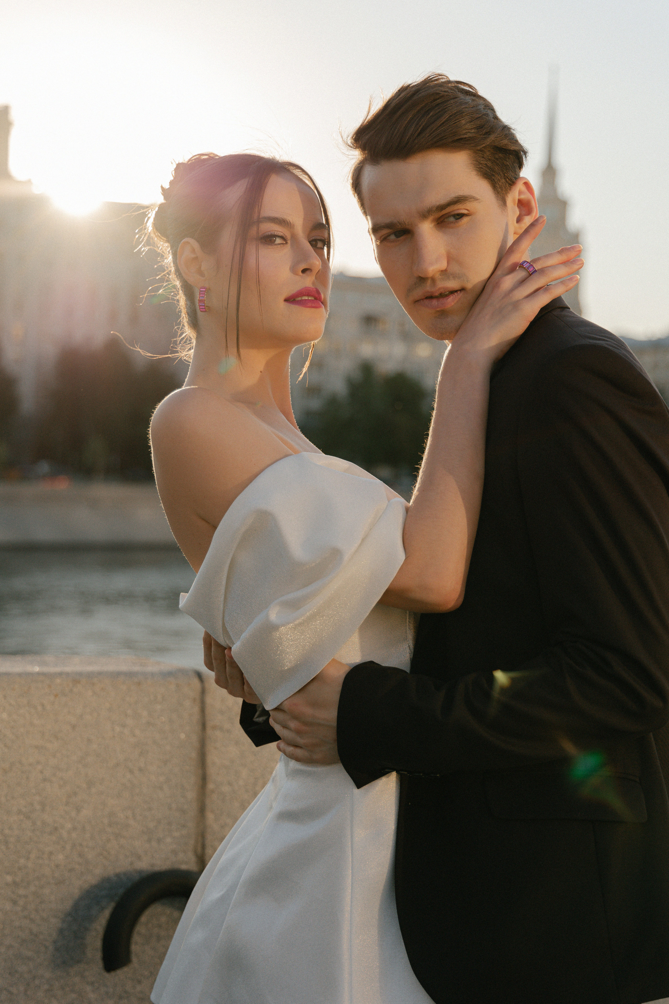 Дмитрий и Катерина: закат на крыше АРХИВ. Свадебный фотограф Москва