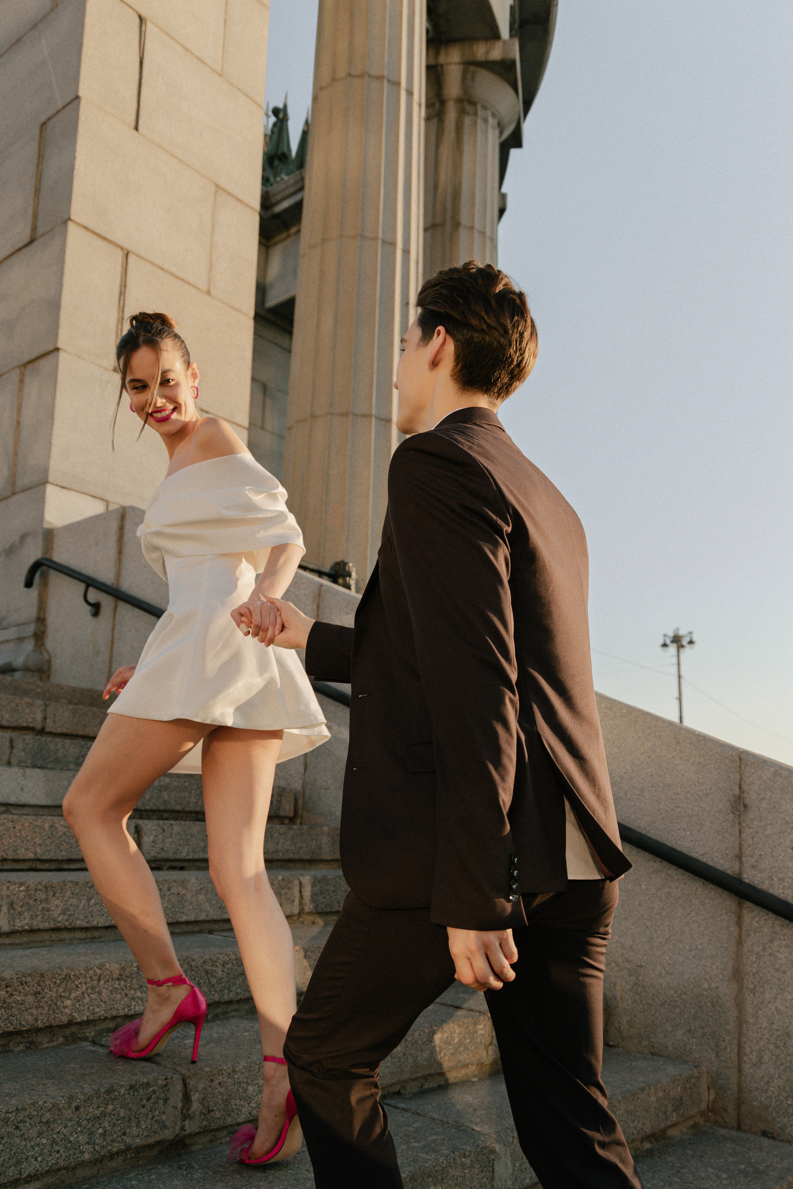 Дмитрий и Катерина: закат на крыше АРХИВ. Свадебный фотограф Москва