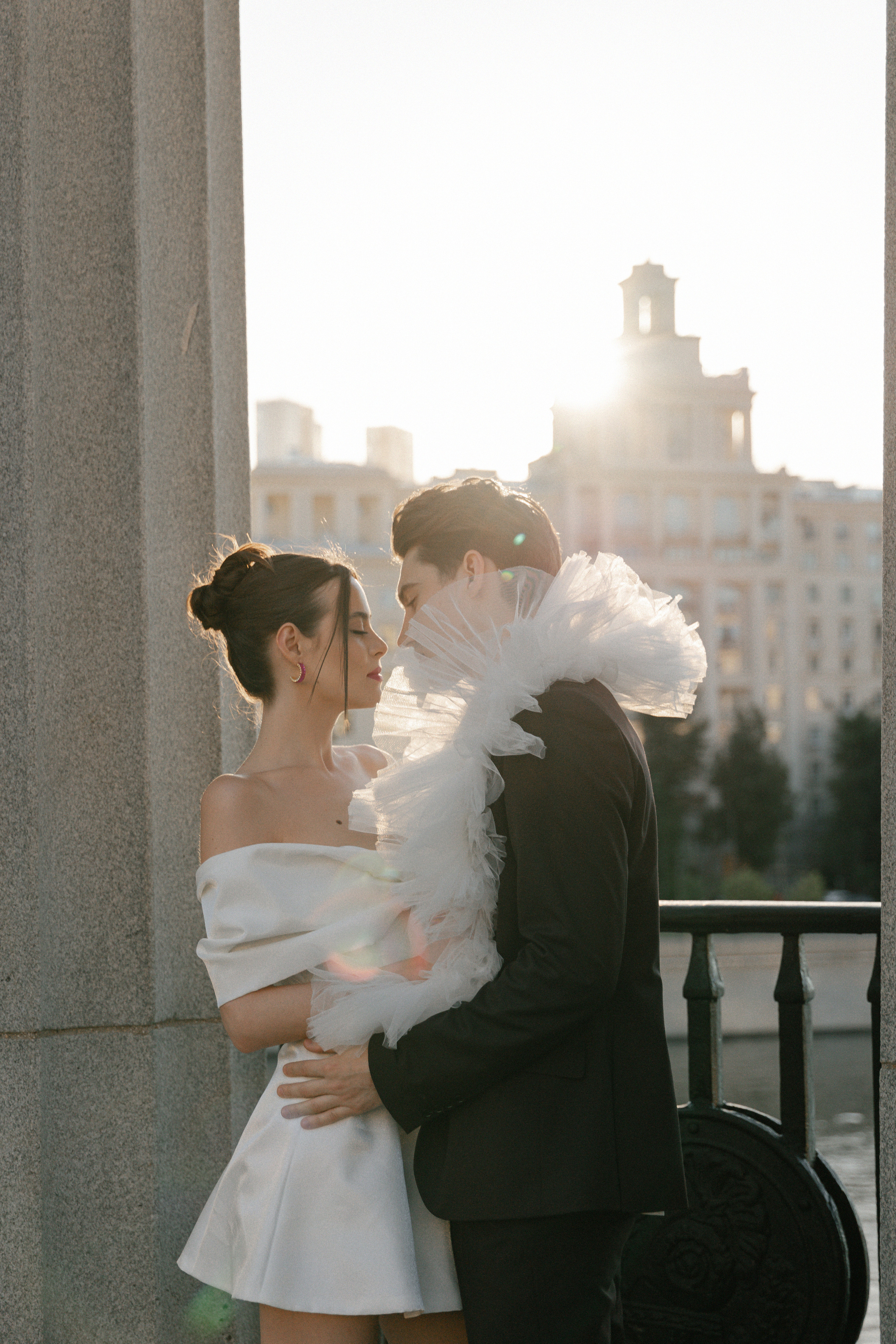 Дмитрий и Катерина: закат на крыше АРХИВ. Свадебный фотограф Москва