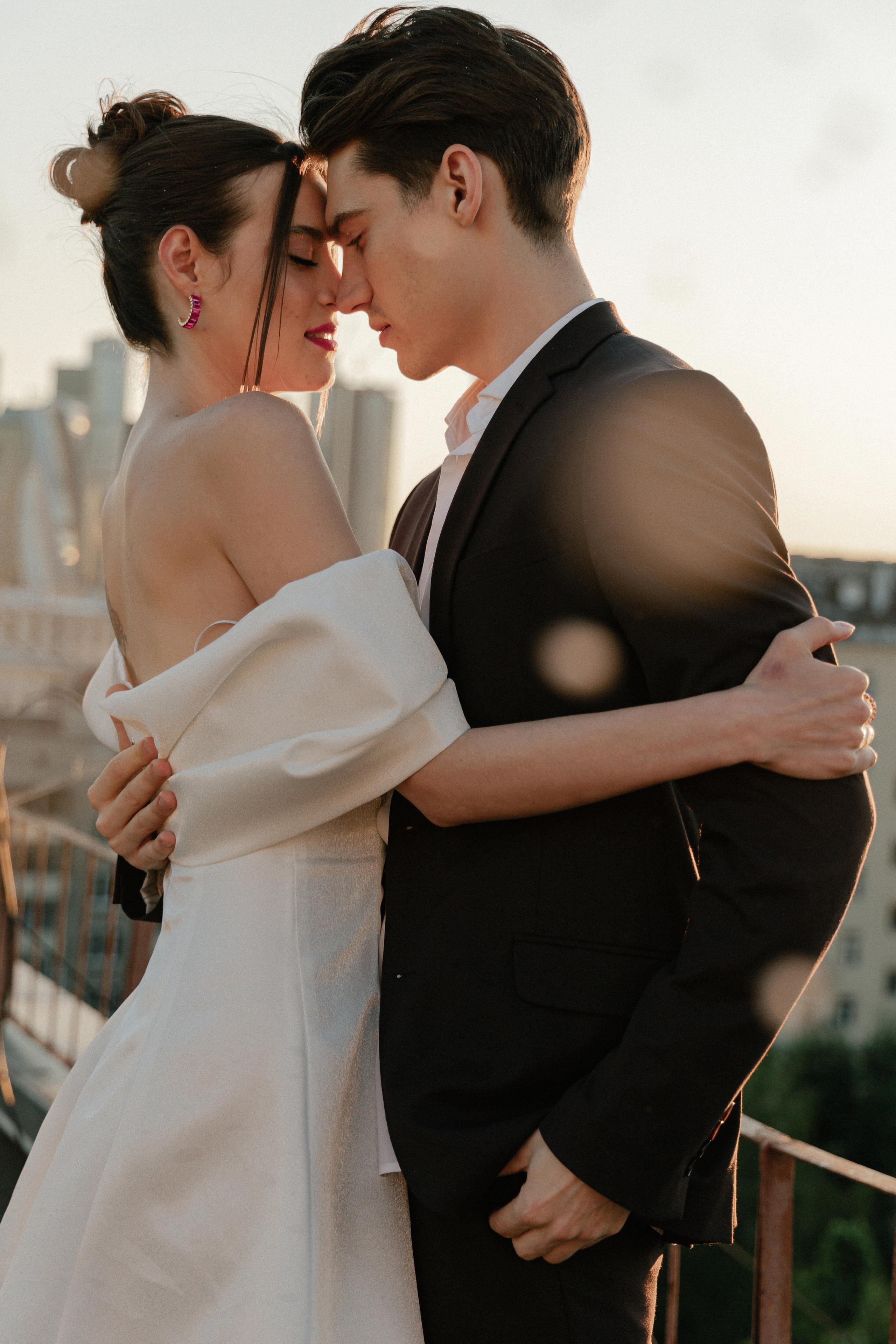 Дмитрий и Катерина: закат на крыше АРХИВ. Свадебный фотограф Москва