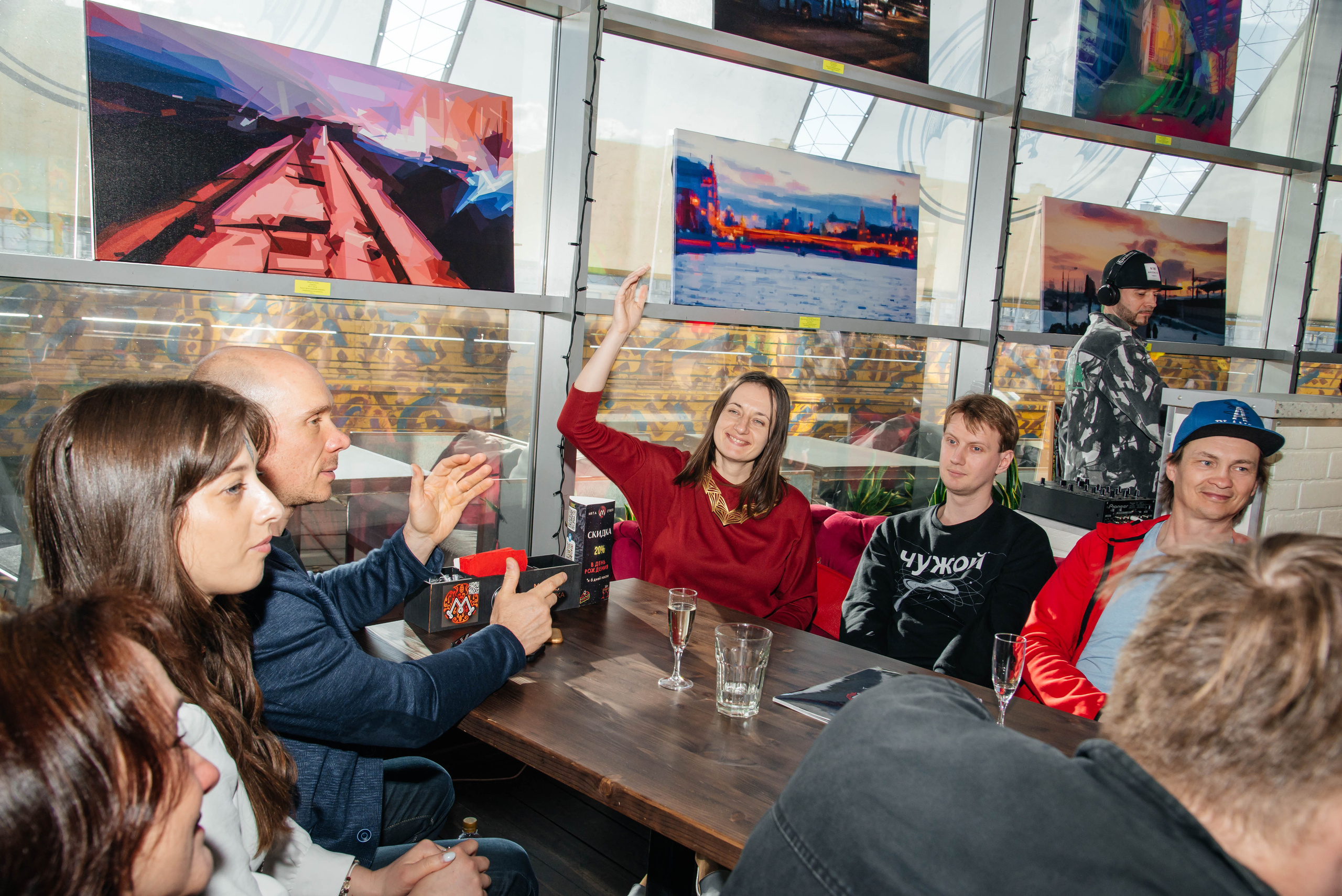 Открытие выставки в Мята Lounge. Свадебный и семейный фотограф в Москве Елена Брюханова