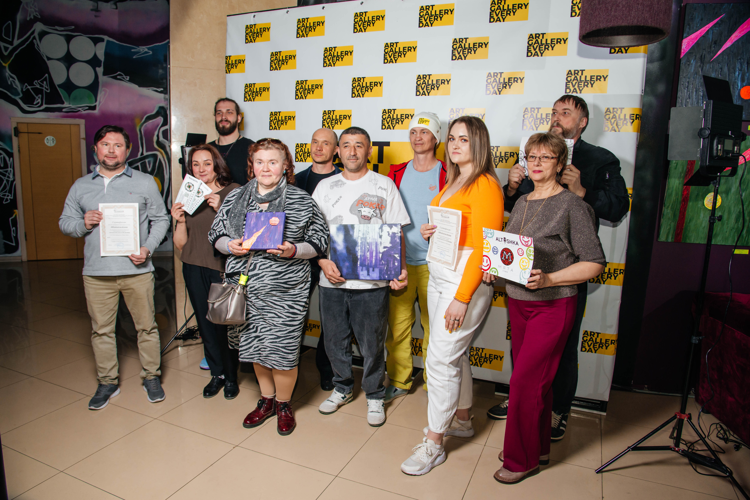 Открытие выставки в Мята Lounge. Свадебный и семейный фотограф в Москве Елена Брюханова