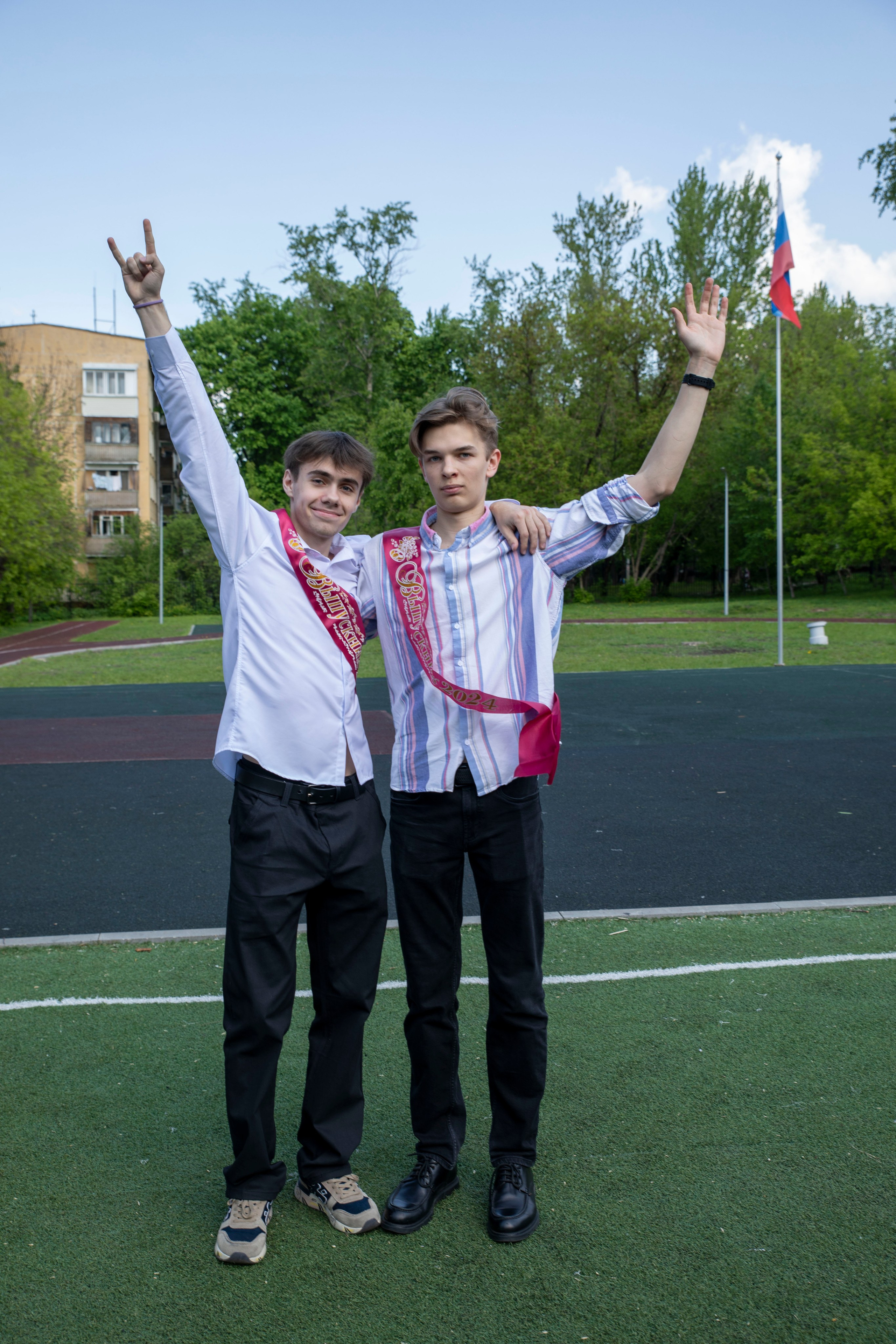 Последний звонок Школа Баренбаума 1517. Фотограф в Москве Яна Полосина