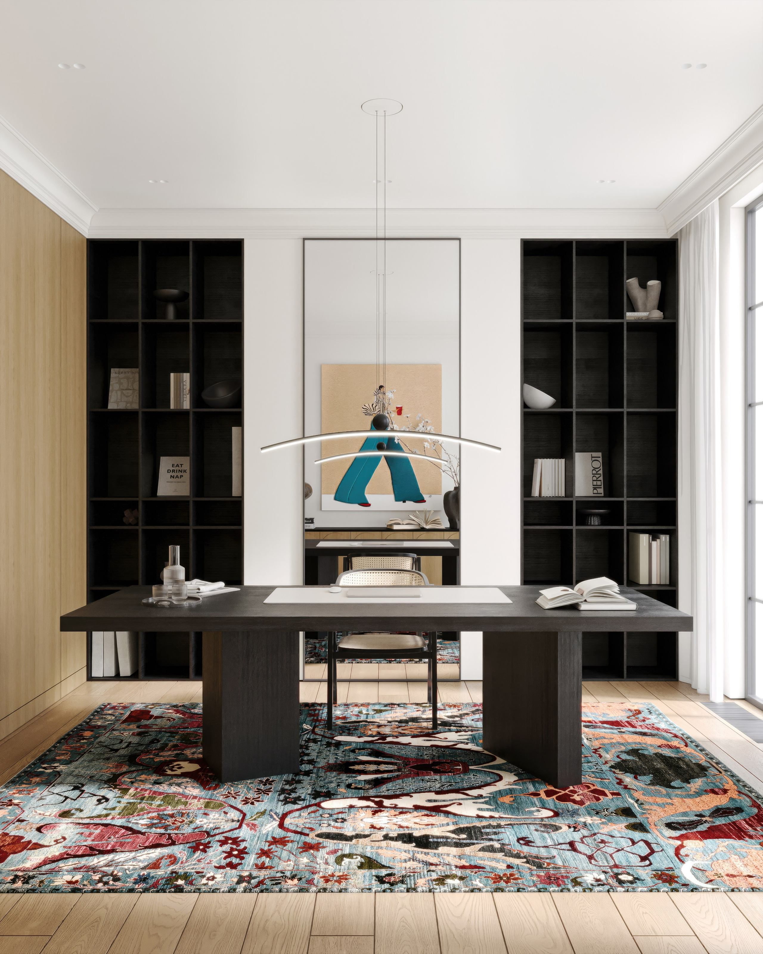 Кабинет. 3D визуализация интерьера и архитектурной среды