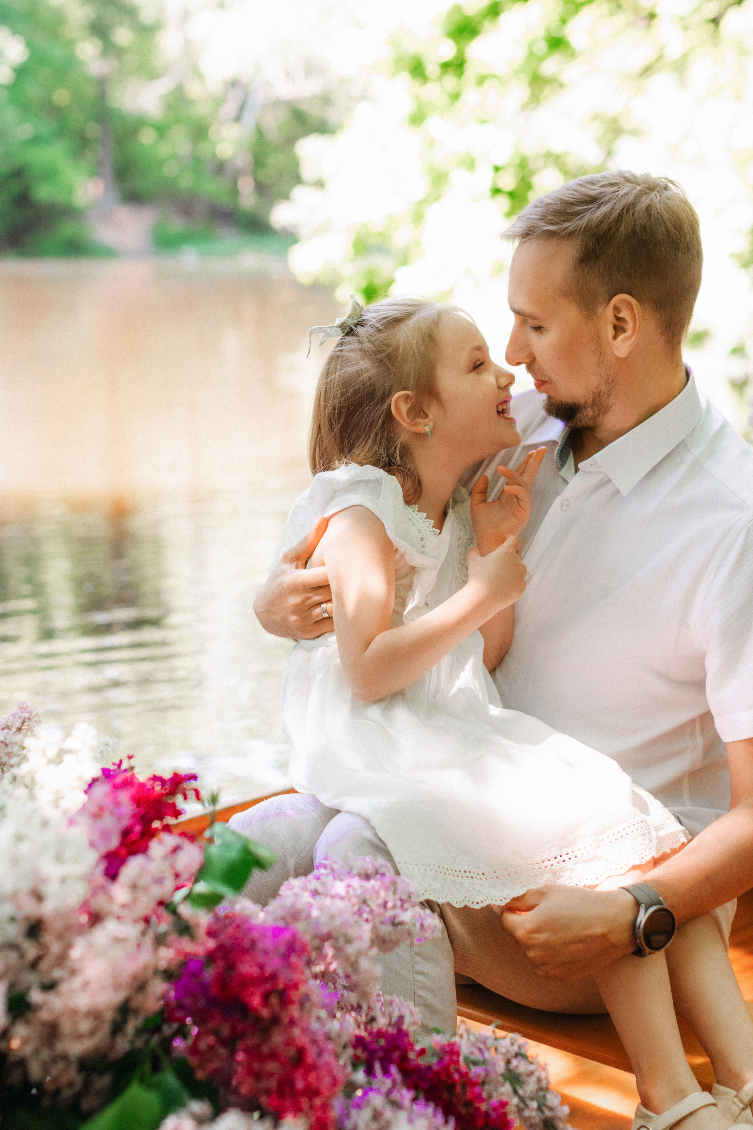 Утро в цветочной лодке. Фотограф в Москве Ольга Сатони