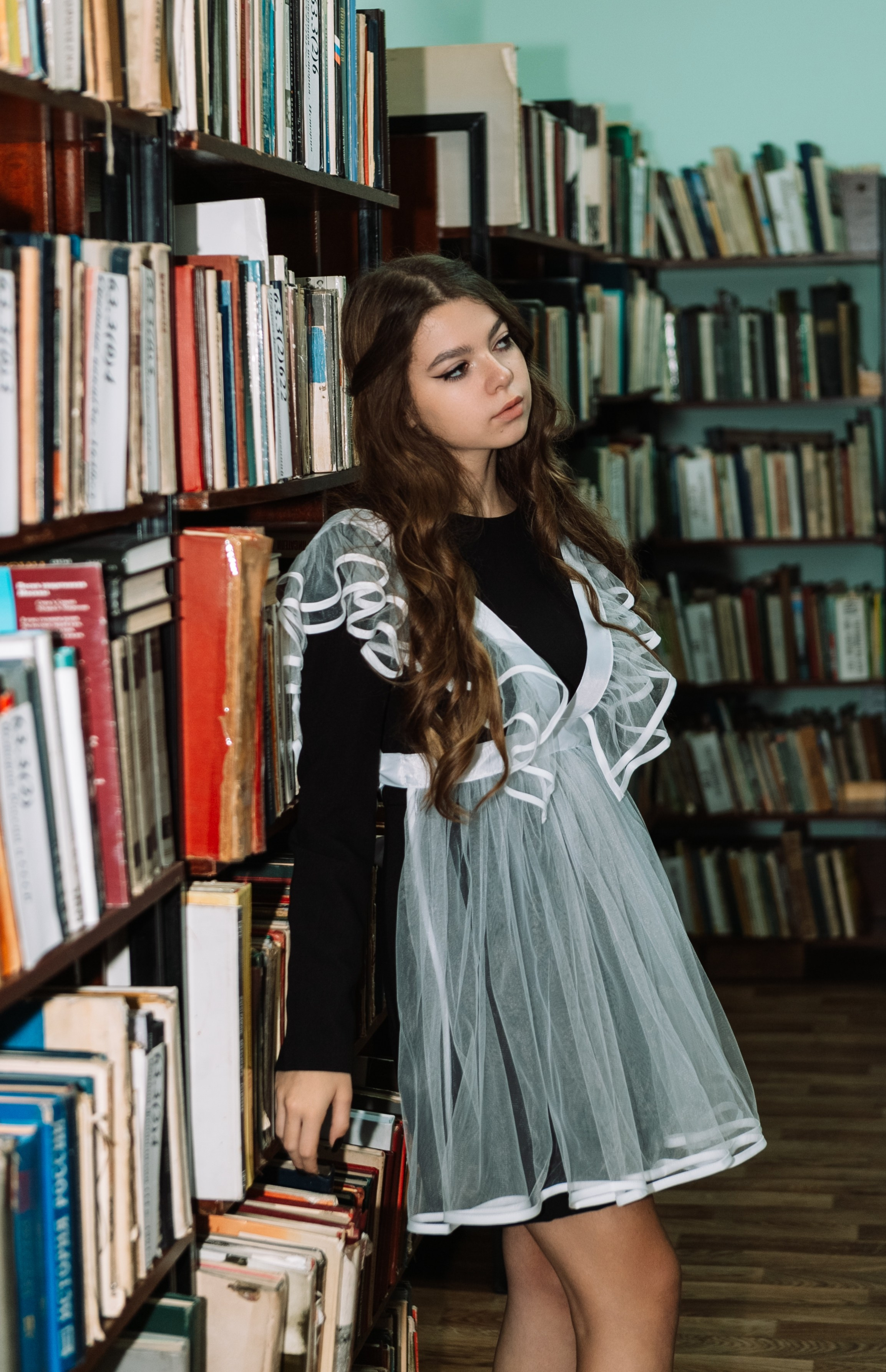 Съемка в библиотеке. Выпускные альбомы Воронеж от Веры Соколовой