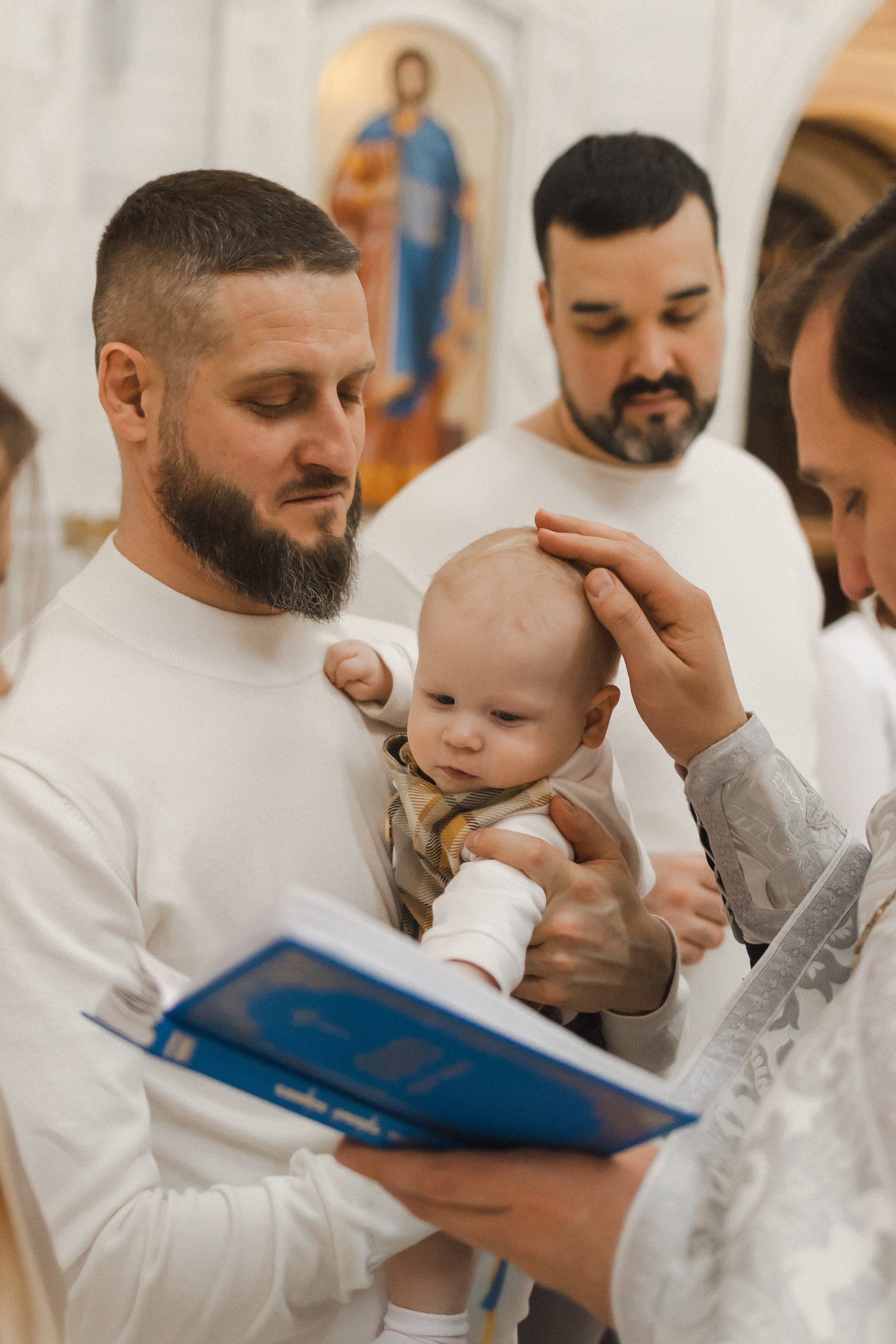 Крещение Льва. Семейный фотограф в Москве