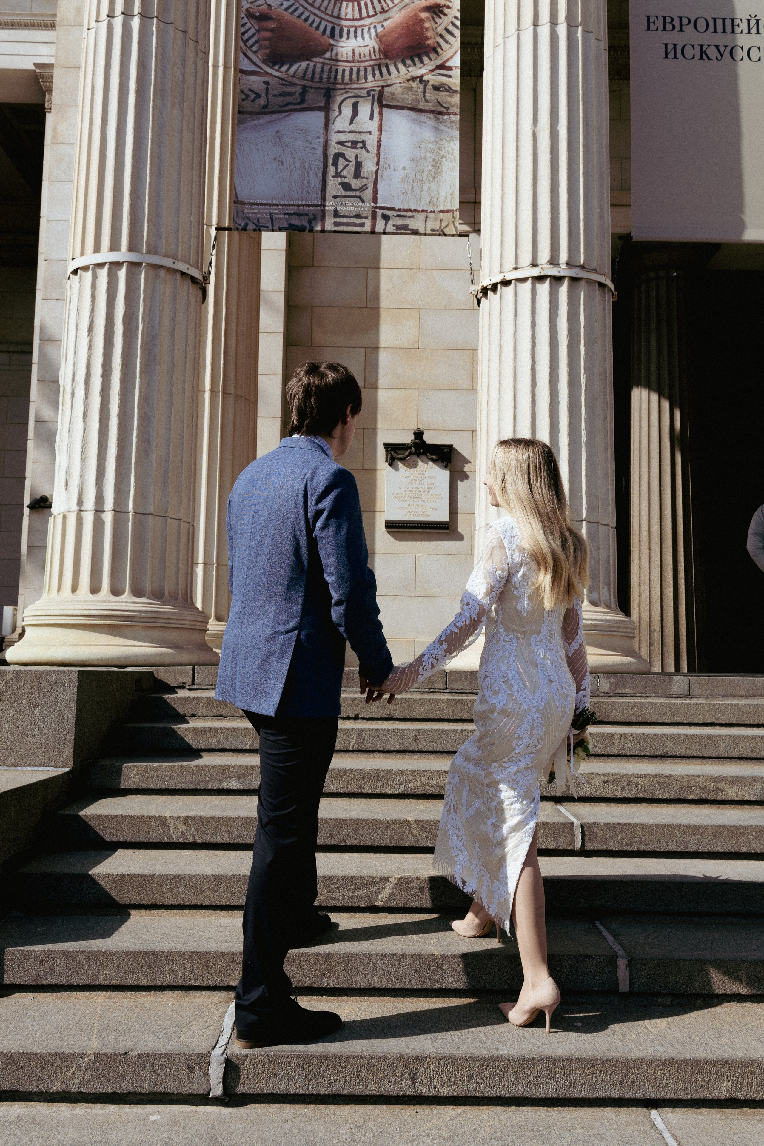 Свадьба — Пушкинский музей. Фотограф в Москве Зябченко Екатерина. Съемки беременности, love story, семейный, портреты в студии и на улице