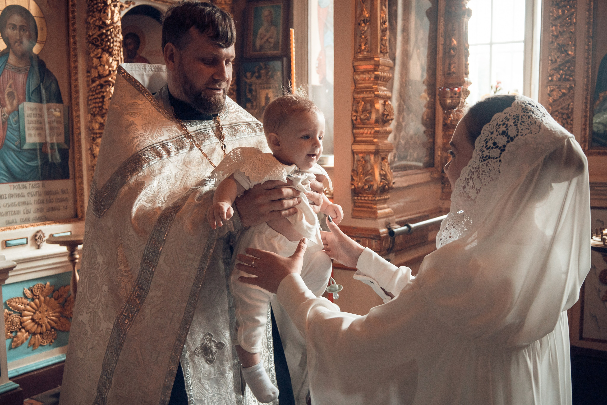 Таинство Крещения Ивана. Борисо-Глебский кафедральный собор. Семейный фотограф в Рязани и Рязанской области